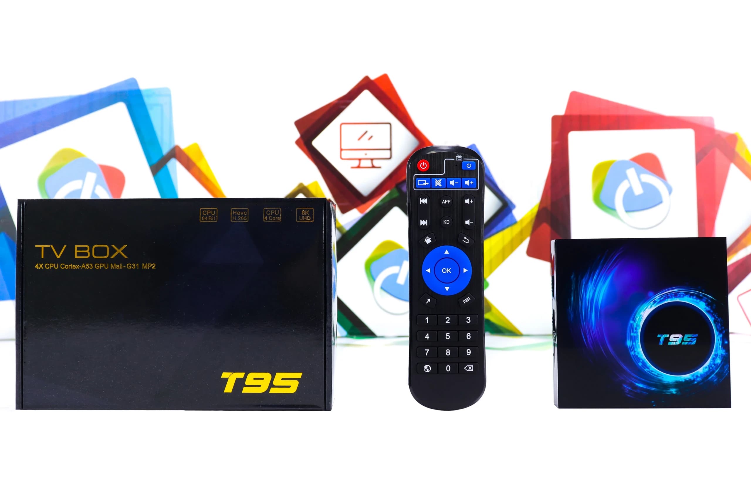 Android TV BOX T95 H616 4 RAM + 64GB ROM