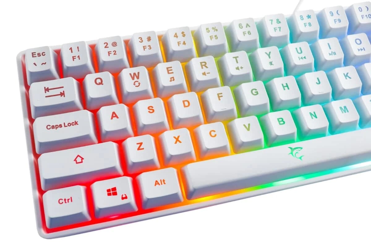 Gaming tipkovnica White Shark Ronin LED RGB bijela