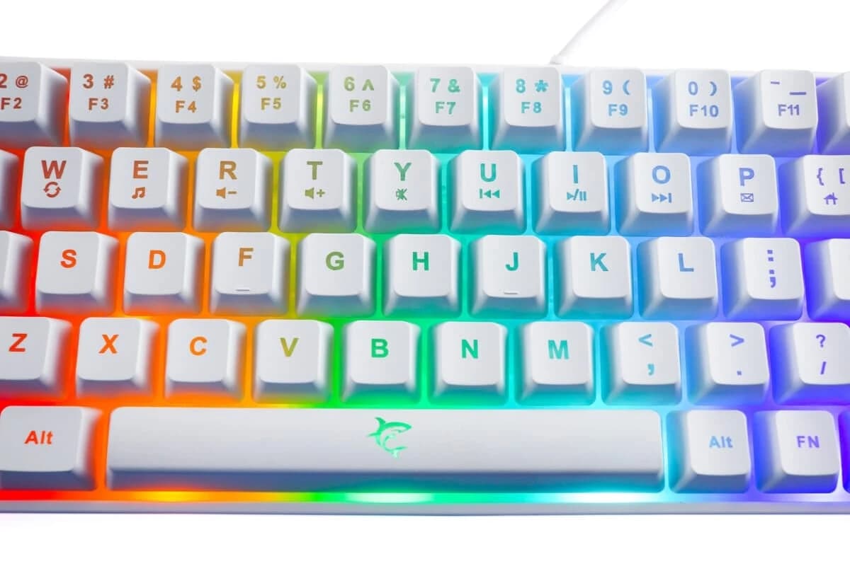 Gaming tipkovnica White Shark Ronin LED RGB bijela