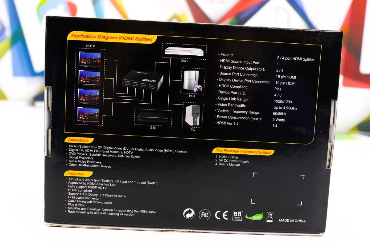 HDMI splitter 1x4