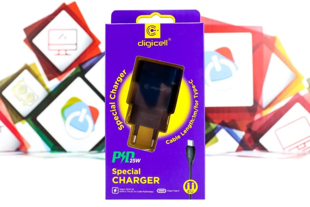 Kućni punjač s kablom Digicell USB Type-C 25W 5V 3A