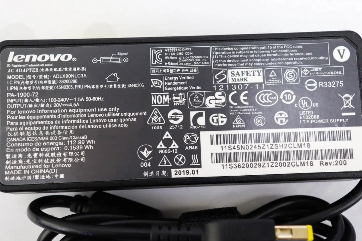 Punjač za laptop LENOVO USB 20V 4.5A