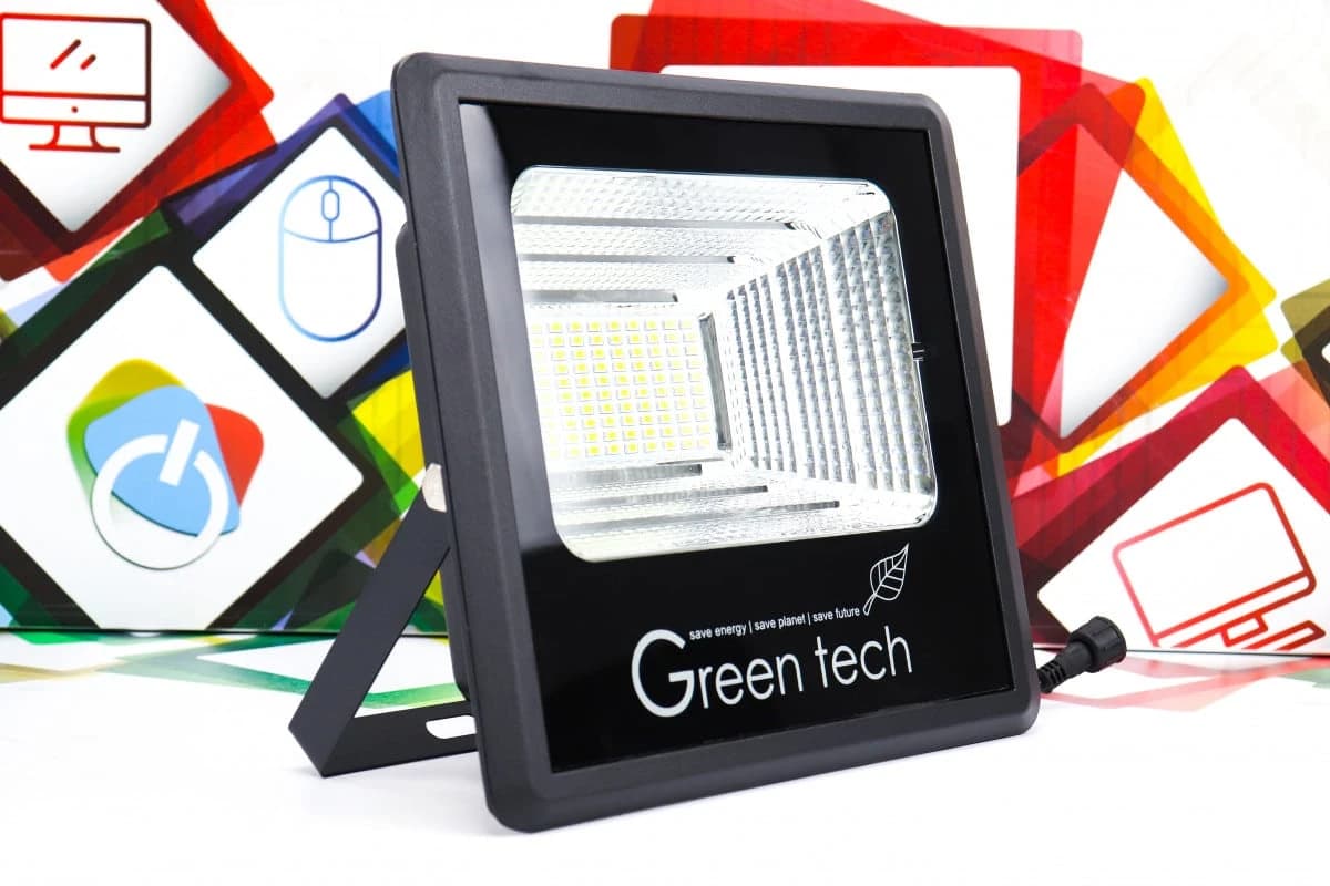 LED solarni reflektor 60W Green Tech SLF-60W-CW IP 65