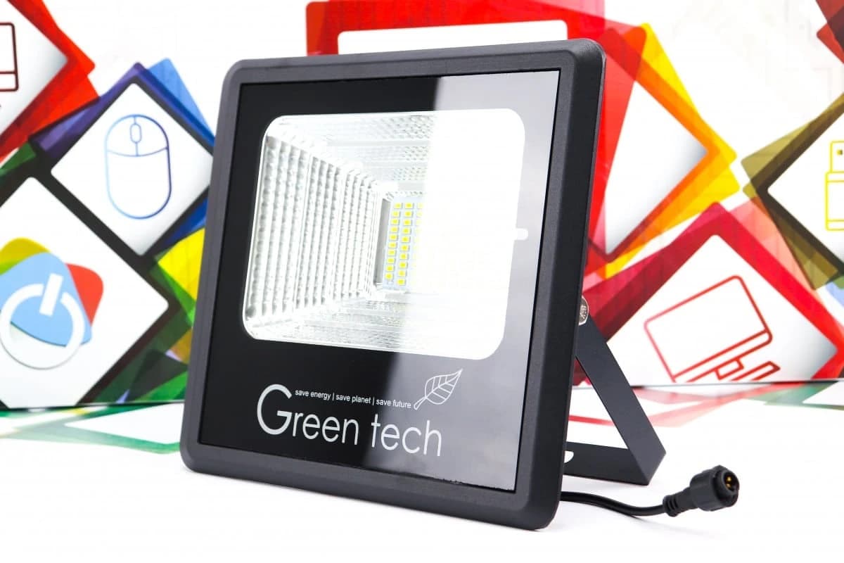 LED solarni reflektor 60W Green Tech SLF-60W-CW IP 65