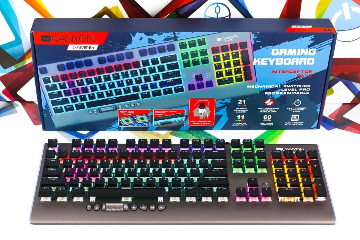 Gaming mehanička tipkovnica Canyon Interceptor GK-8