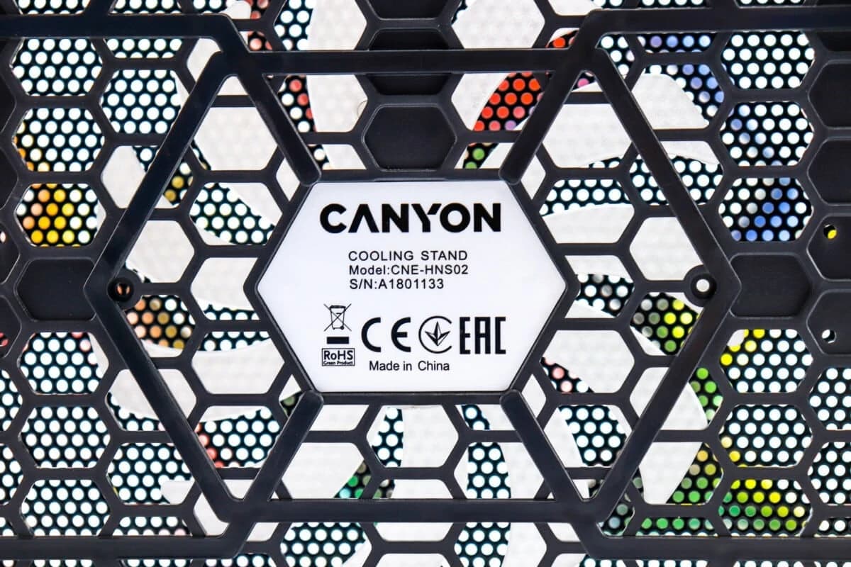 Hladnjak za laptop Canyon OnCool 02 NS02 do 15,6" ventilator LED 2x USB