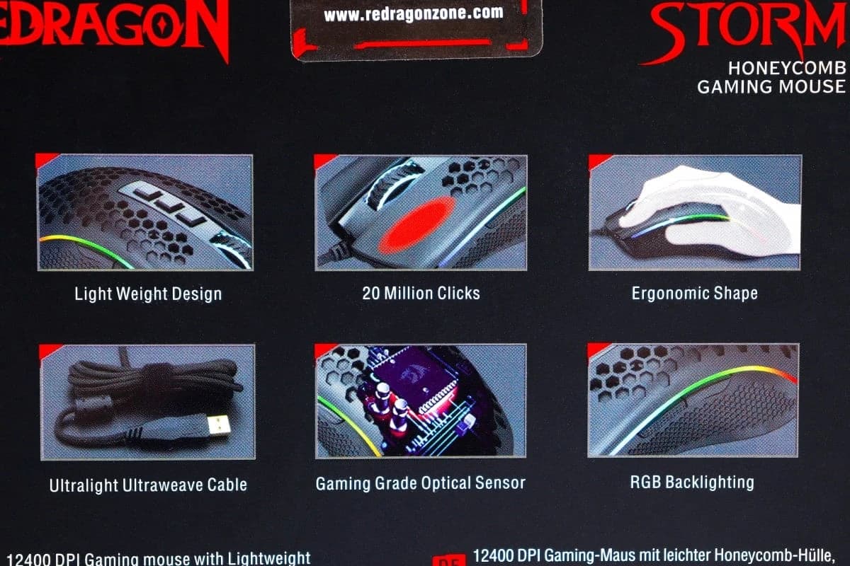 Gaming miš Redragon Storm 12400dpi M808-RGB