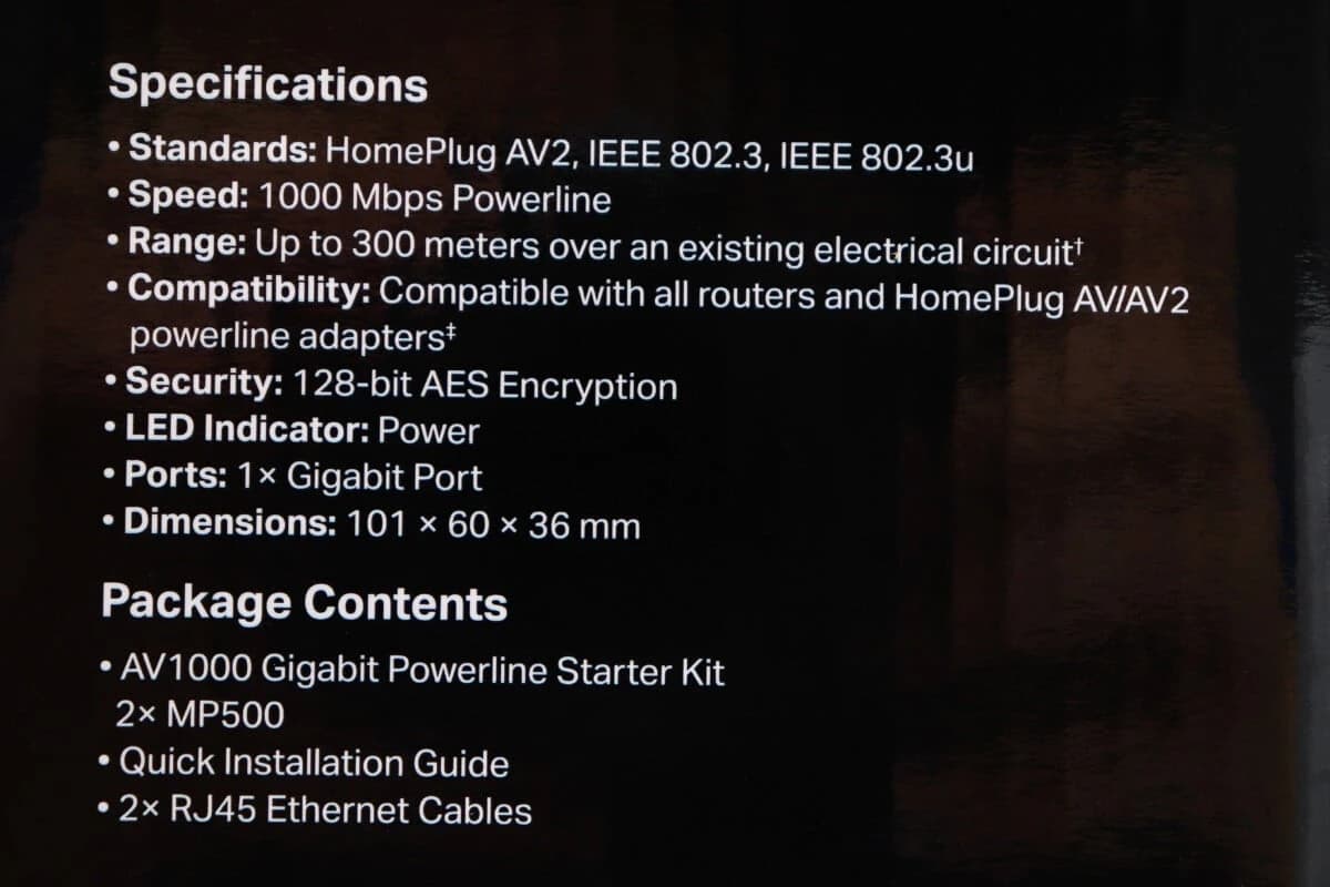 Powerline extender Mercusys MP500 KIT AV1000 Gigabit
