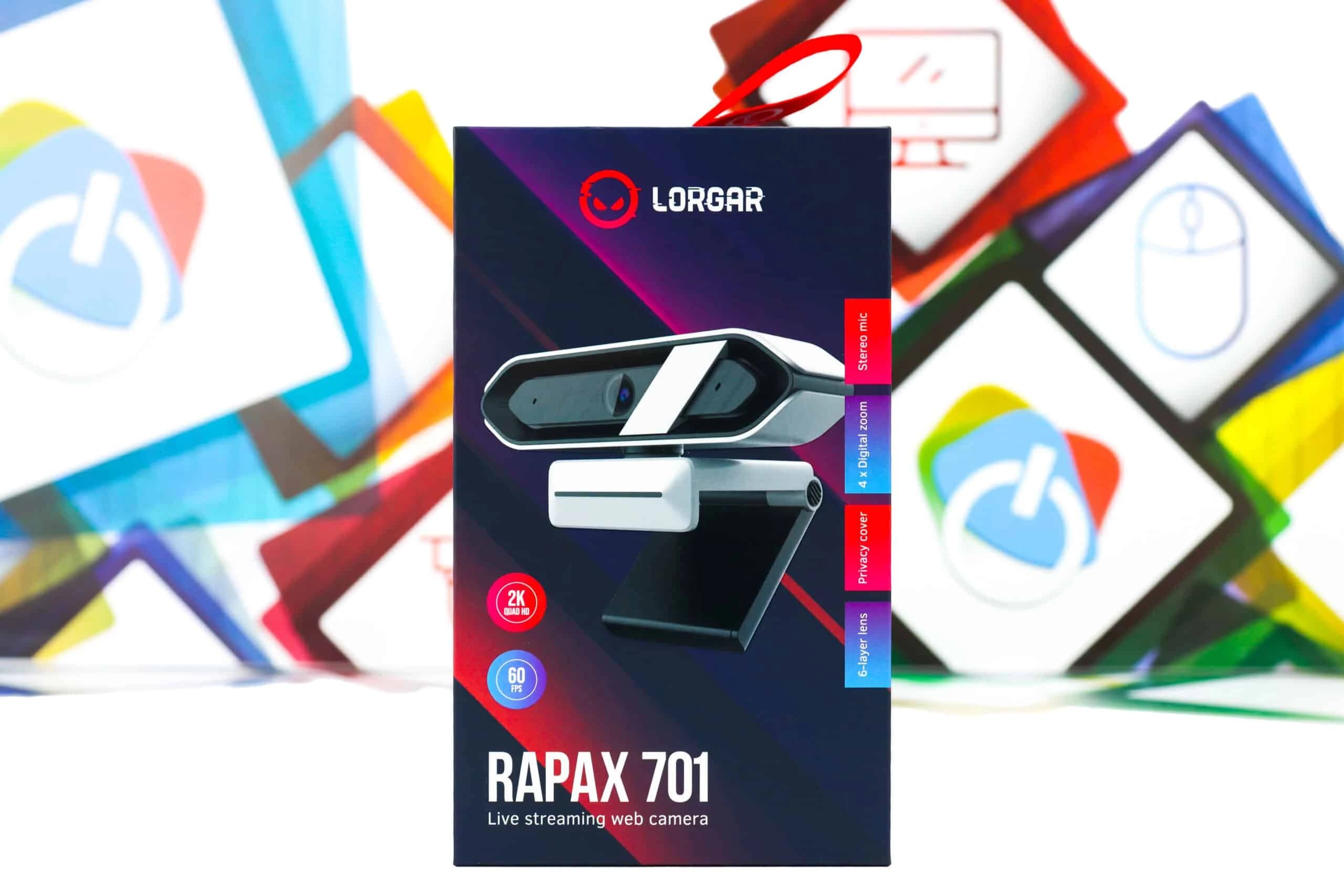 Web kamera Lorgar Rapax 701 2K 60FPS 1440p