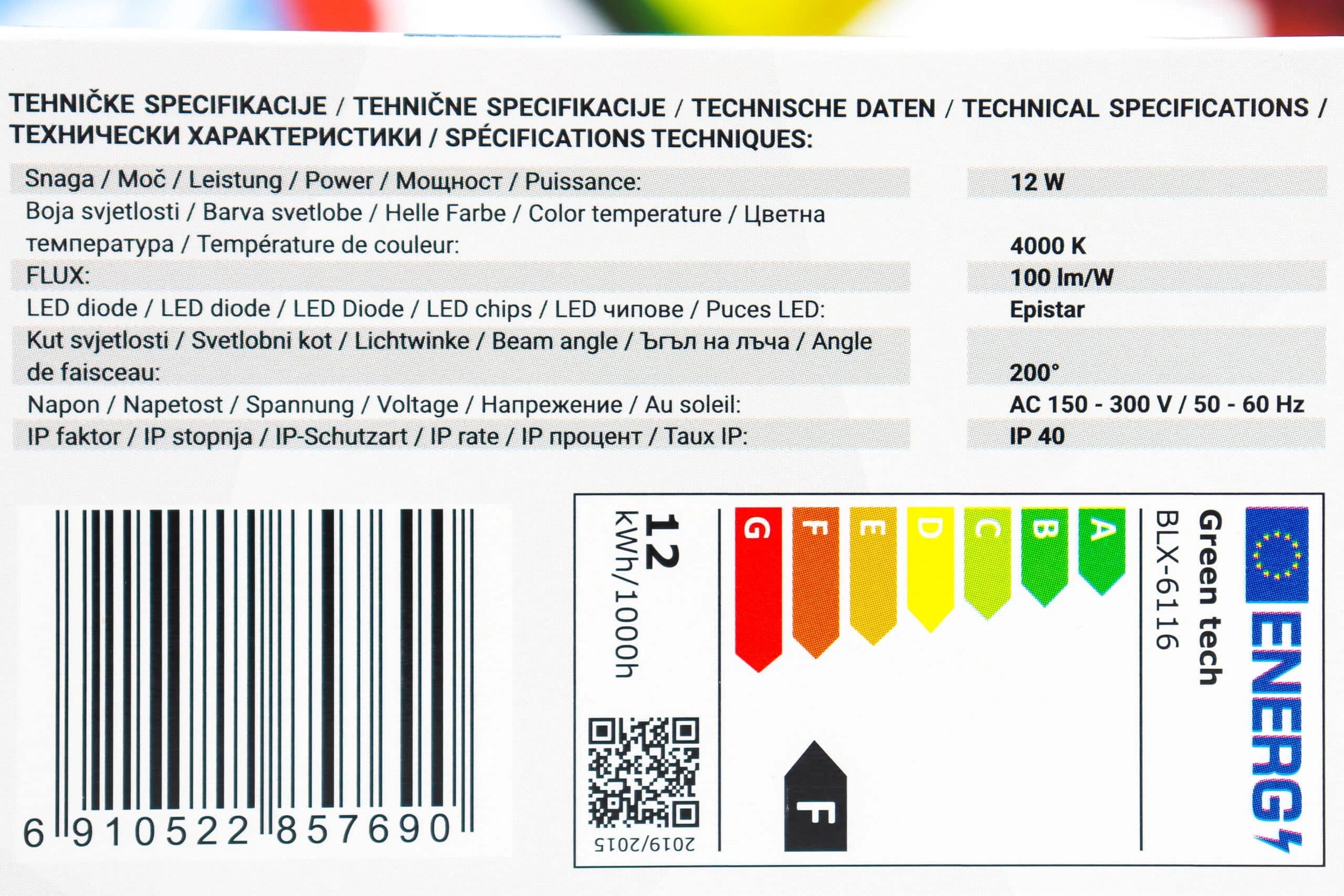 LED sijalica Green Tech BLX-6116 12W E27 4000K