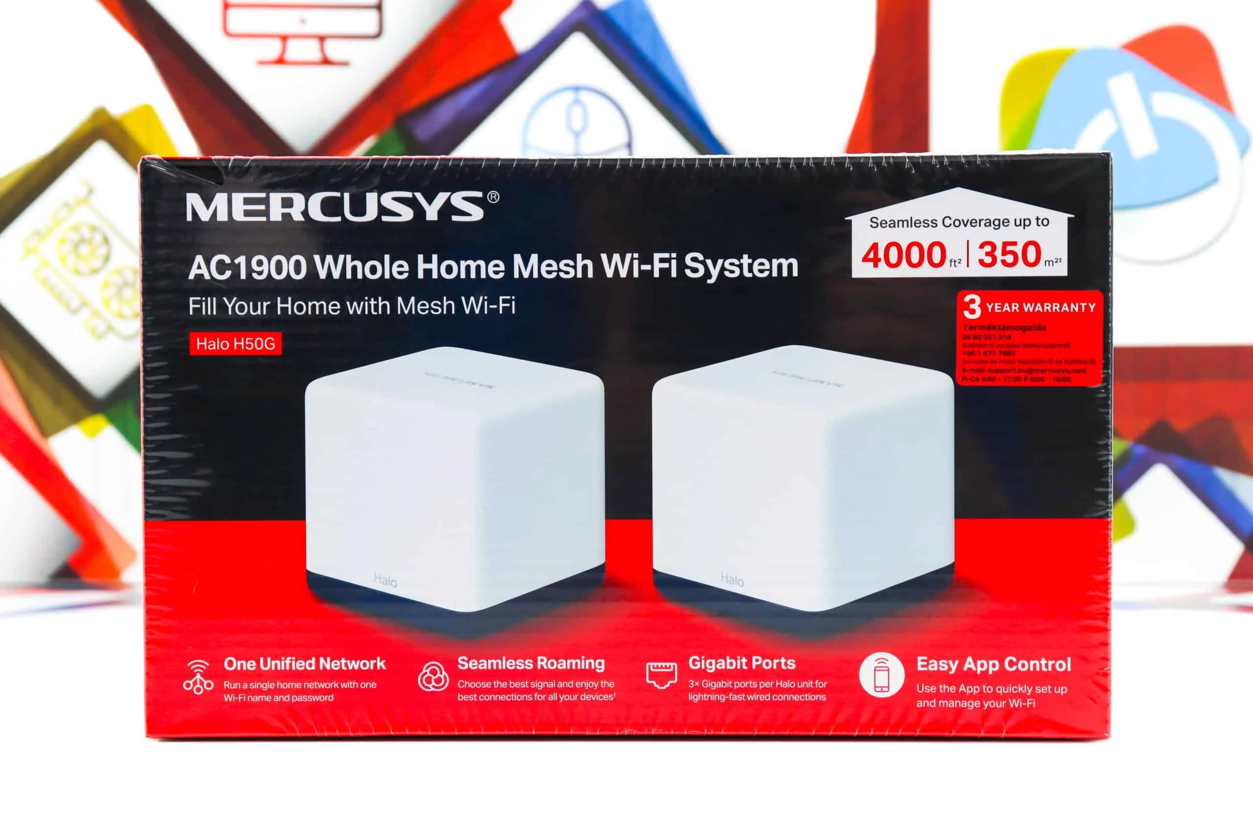 Whole Mesh System Mercusys Halo H50G za 350m2 1300Mbps