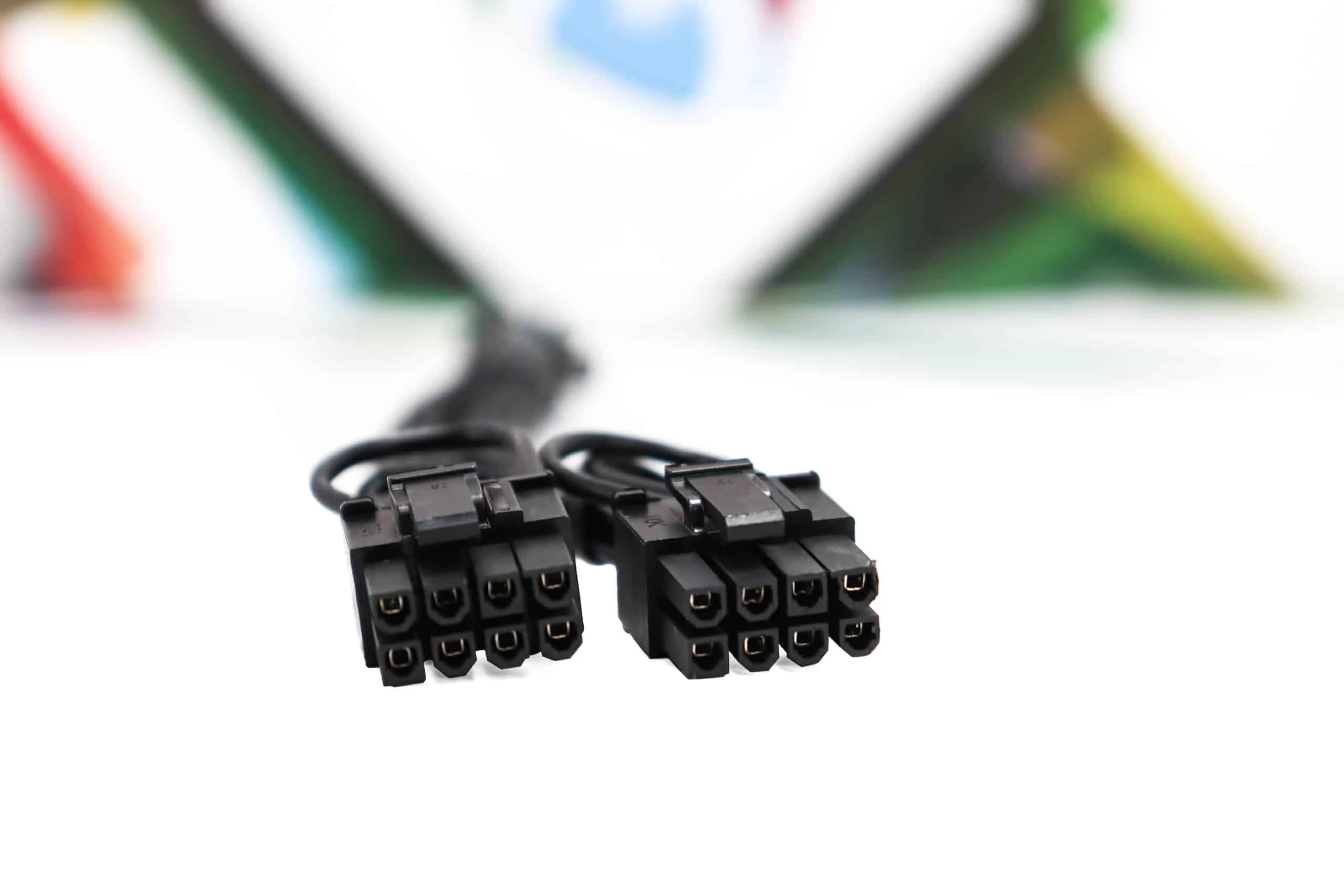PCIe 6pin to dual 6+2 pin cable