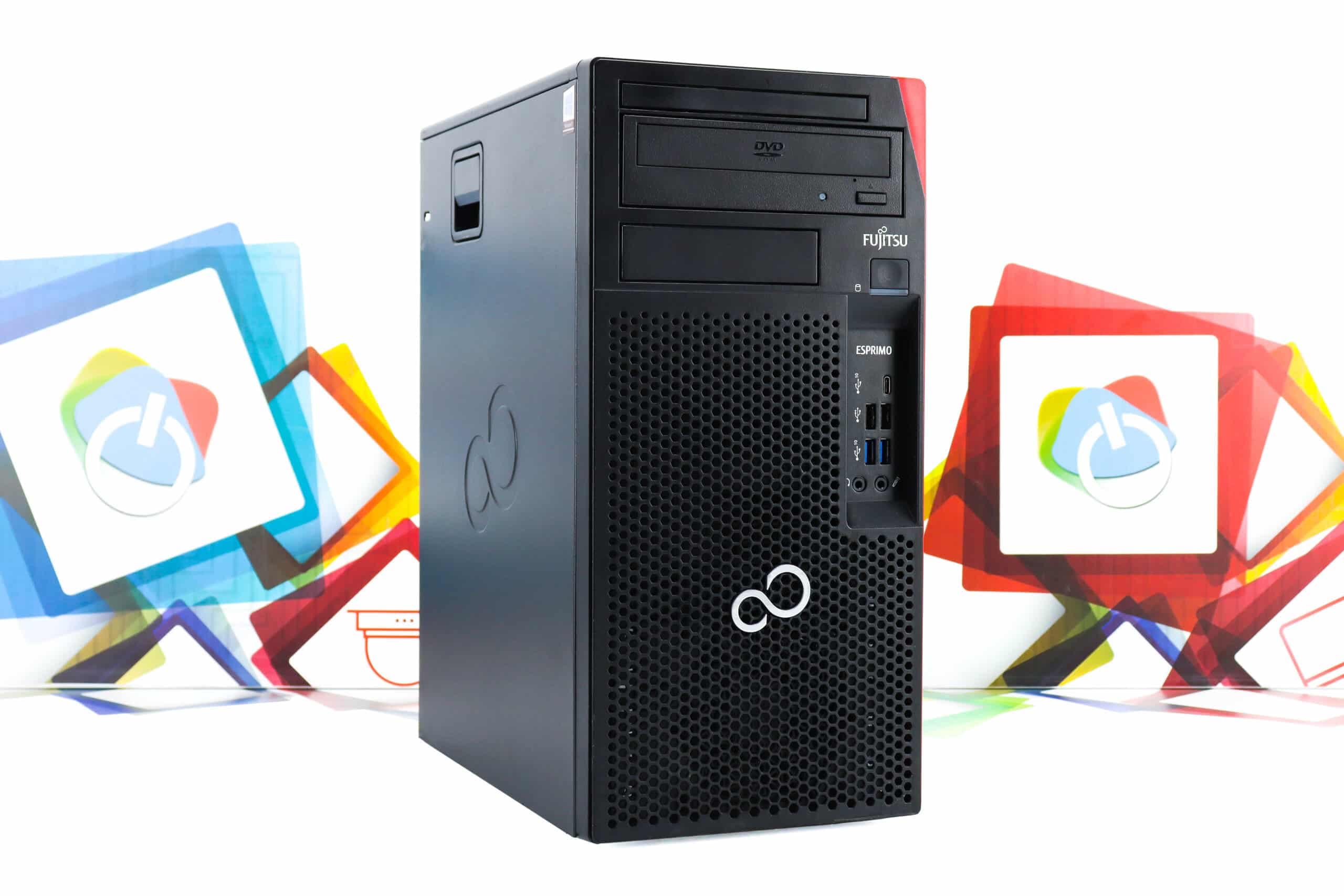Office uredski set Fujitsu P758 + HP Compaq LA2306x 23"