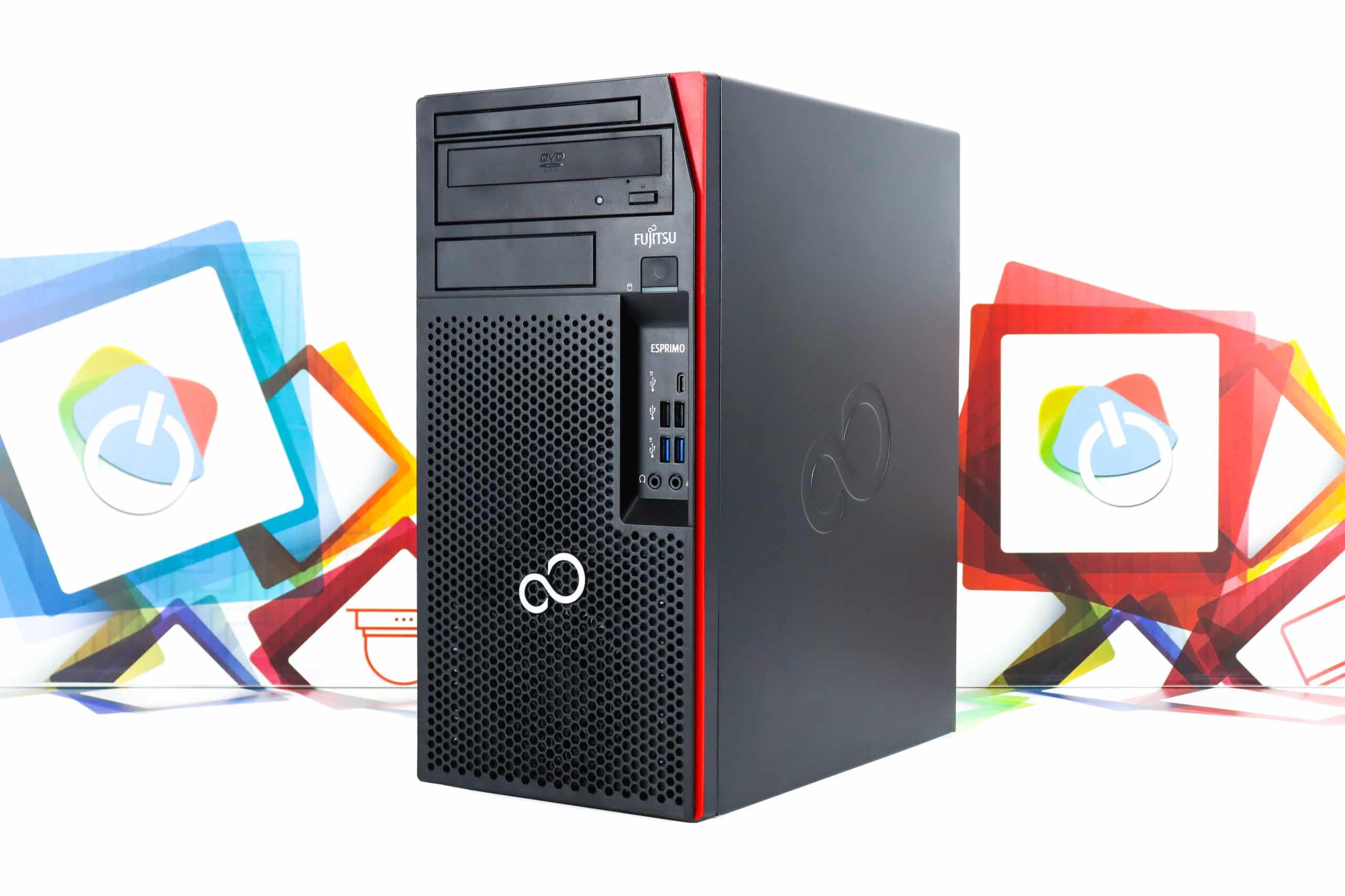 Office uredski set Fujitsu P758 + HP Compaq LA2306x 23"