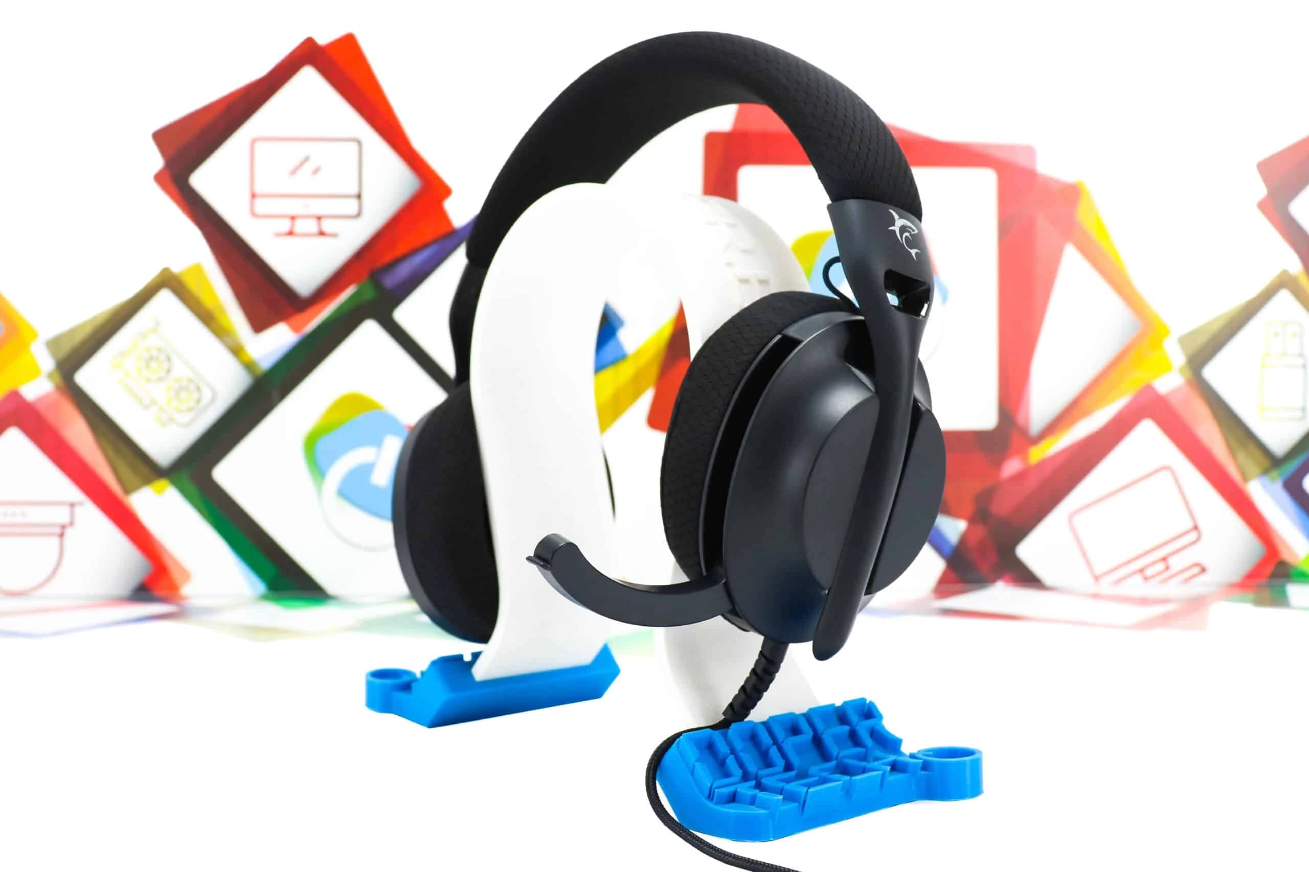 Slušalice White Shark Parrot crne