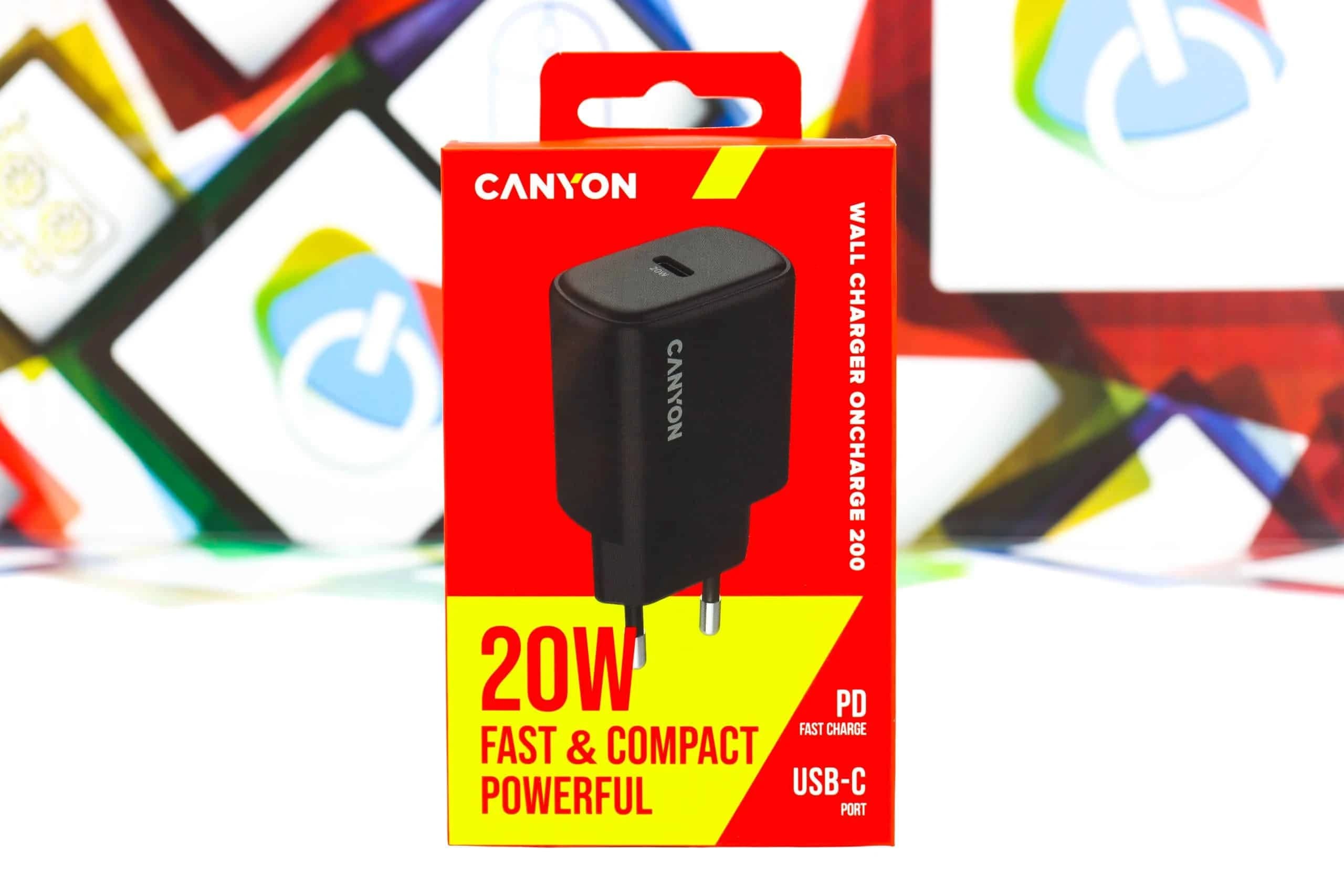 Kućni punjač Canyon OnCharge 200 20W USB-C crni