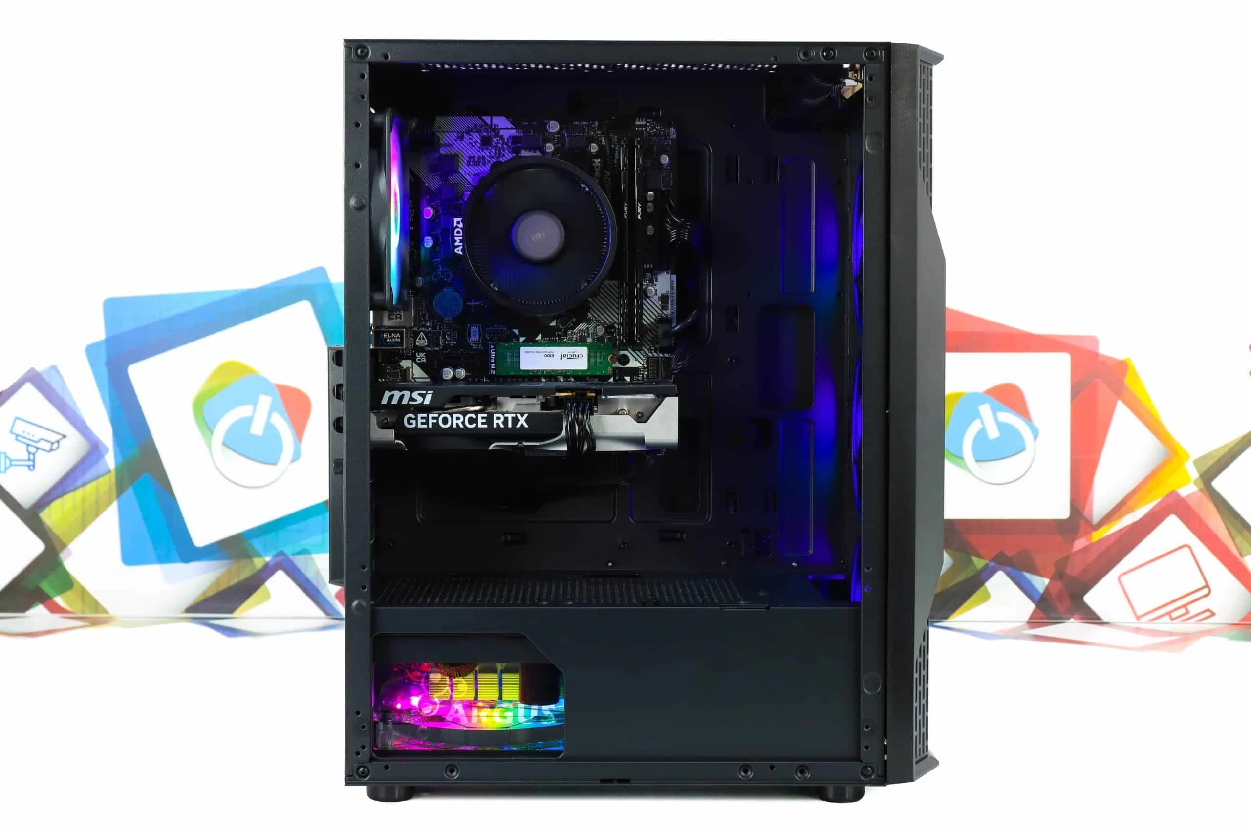 Gaming PC Cougar MX110-04 R5 5500 RTX 5060 500GB SSD 16GB DDR4