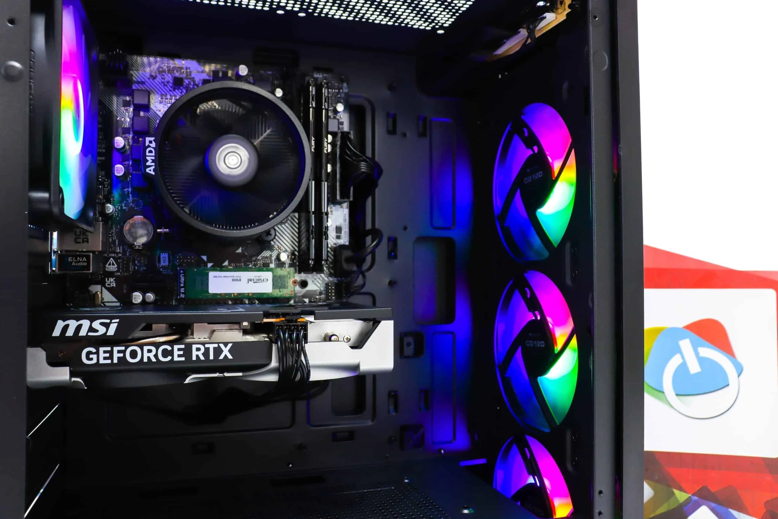 Gaming PC Cougar MX110-04 R5 5500 RTX 5060 500GB SSD 16GB DDR4
