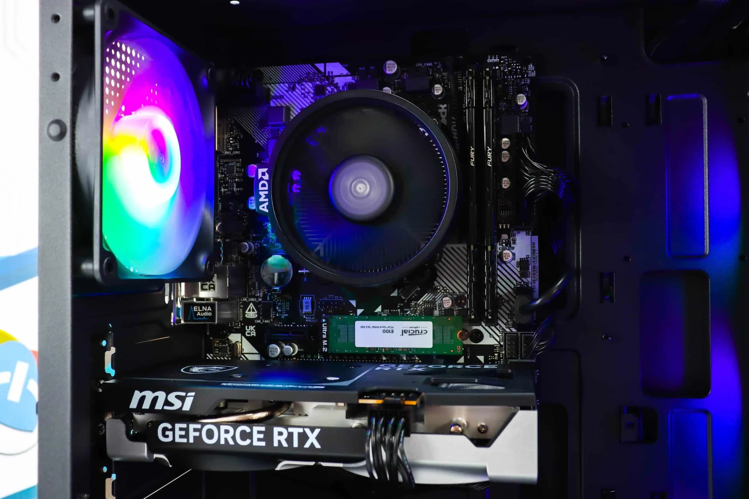 Gaming PC Cougar MX110-04 R5 5500 RTX 5060 500GB SSD 16GB DDR4