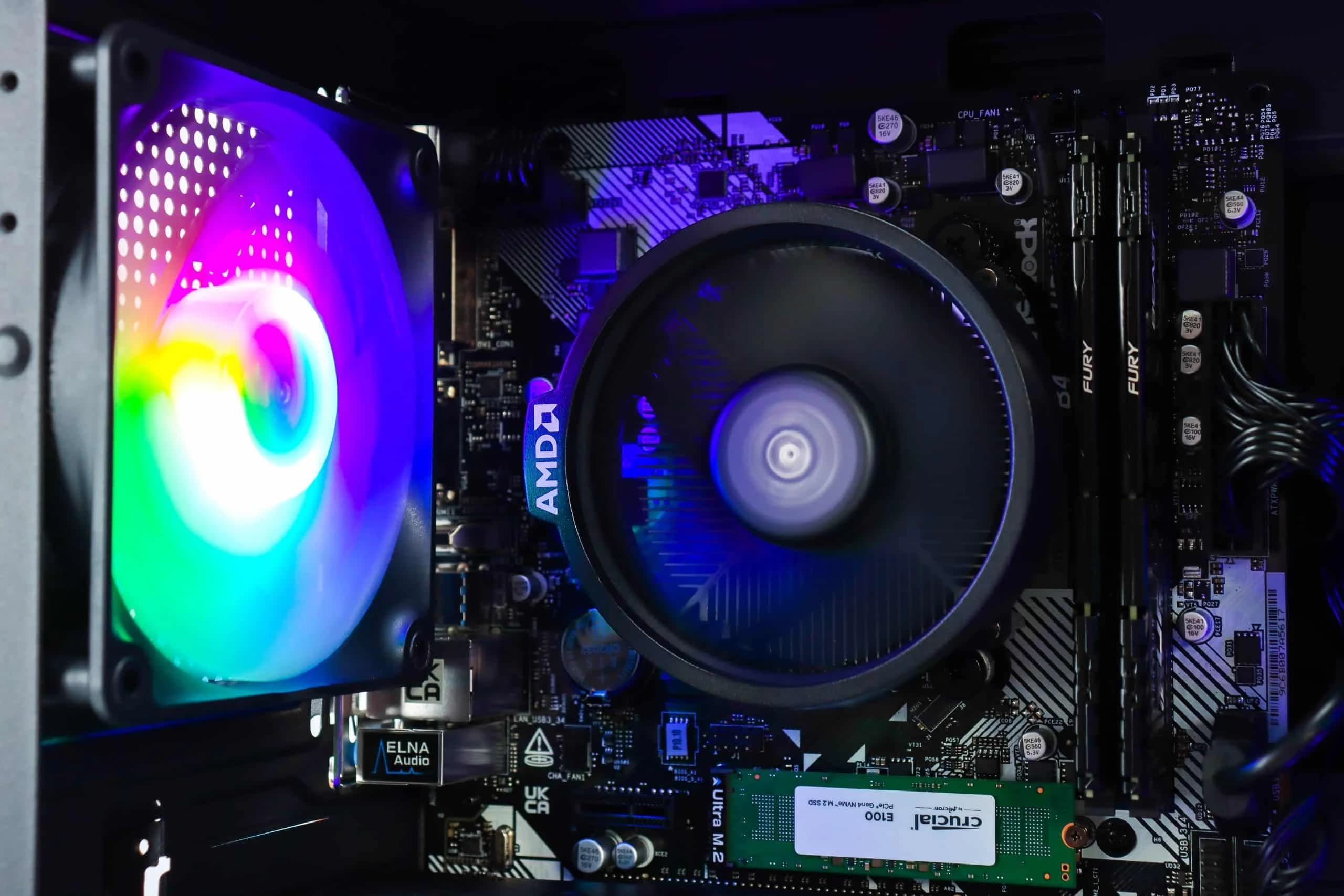 Gaming PC Cougar MX110-04 R5 5500 RTX 5060 500GB SSD 16GB DDR4