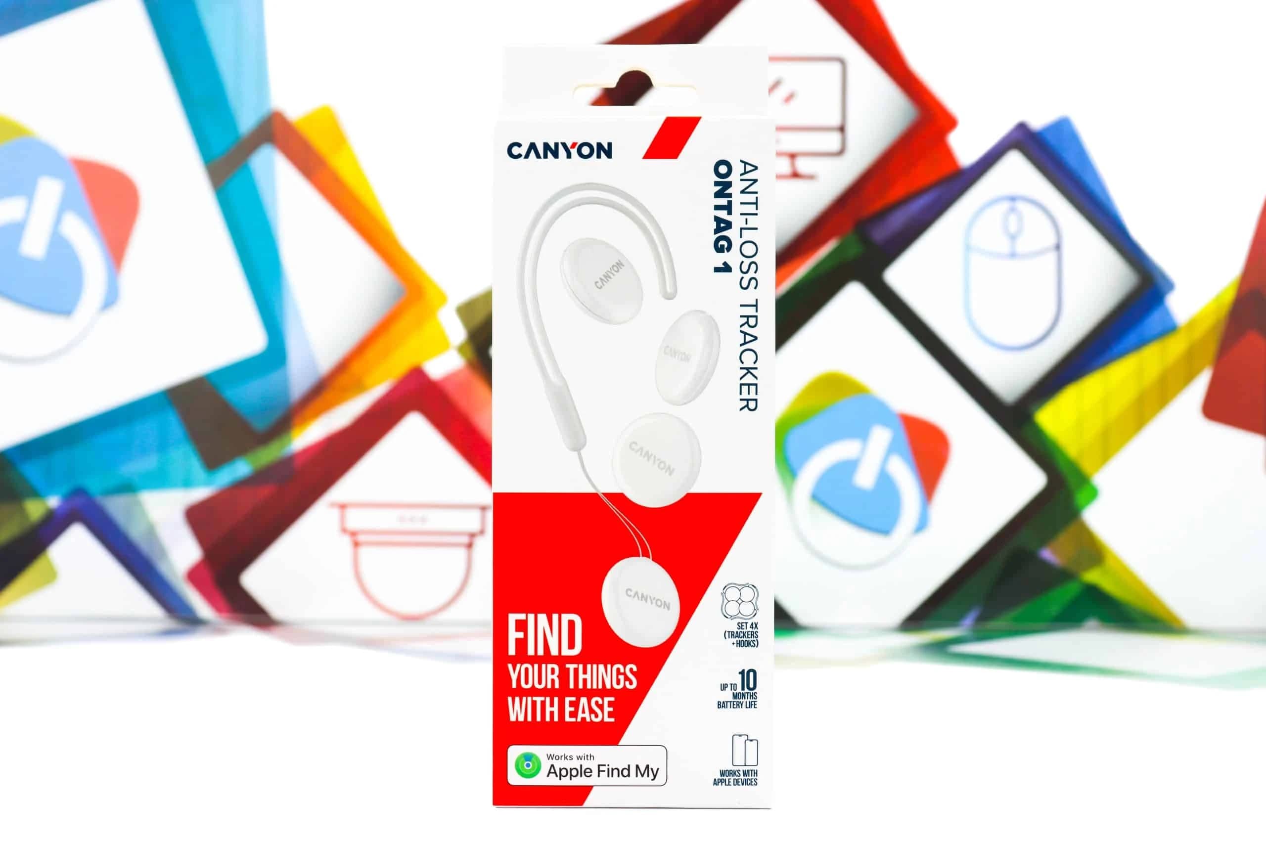 AirTag Canyon Anti-Loss Tracker OnTag 1 4kom bijeli