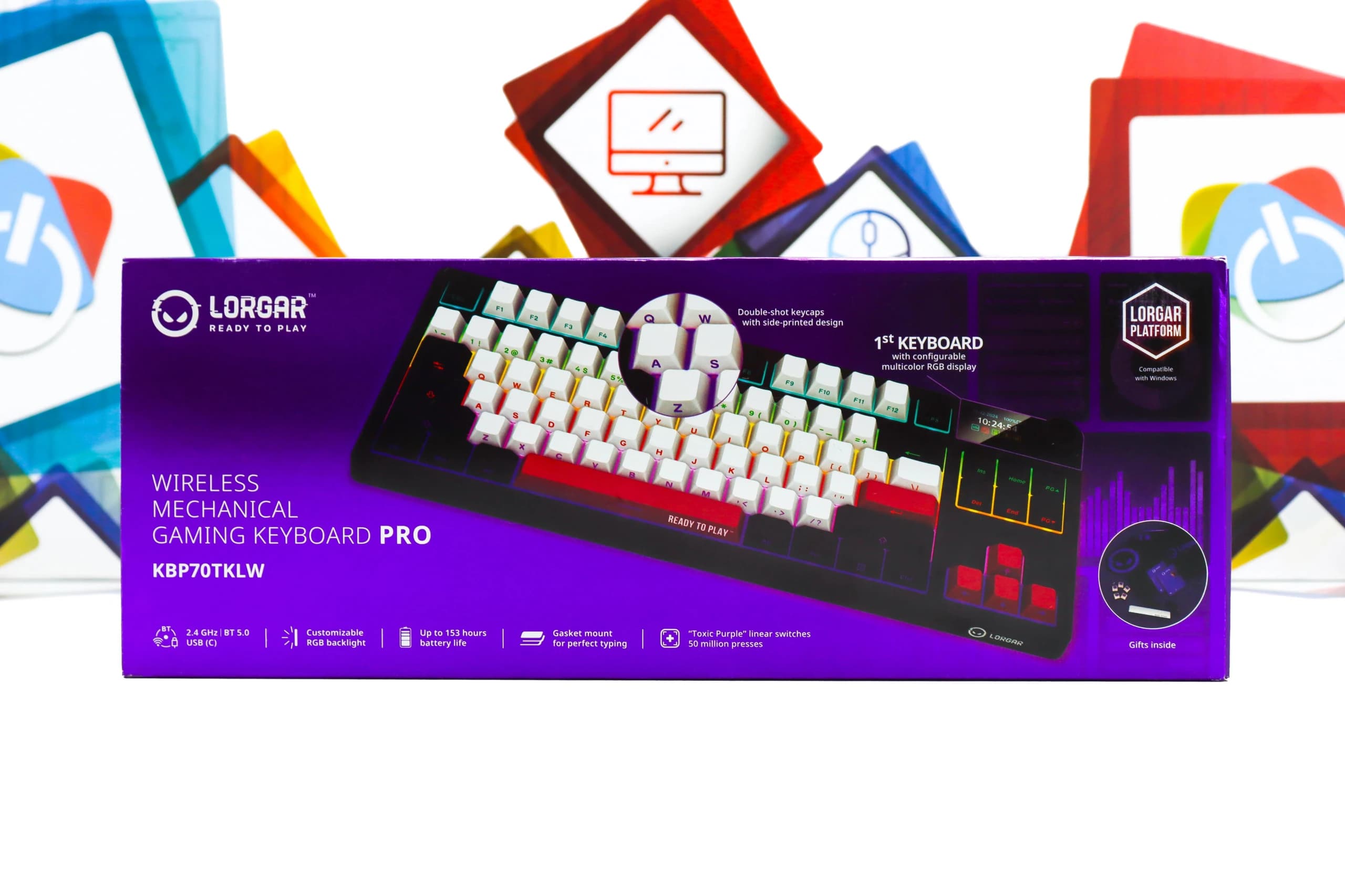 Gaming bežična tipkovnica Lorgar KBP70TKLW mehanička