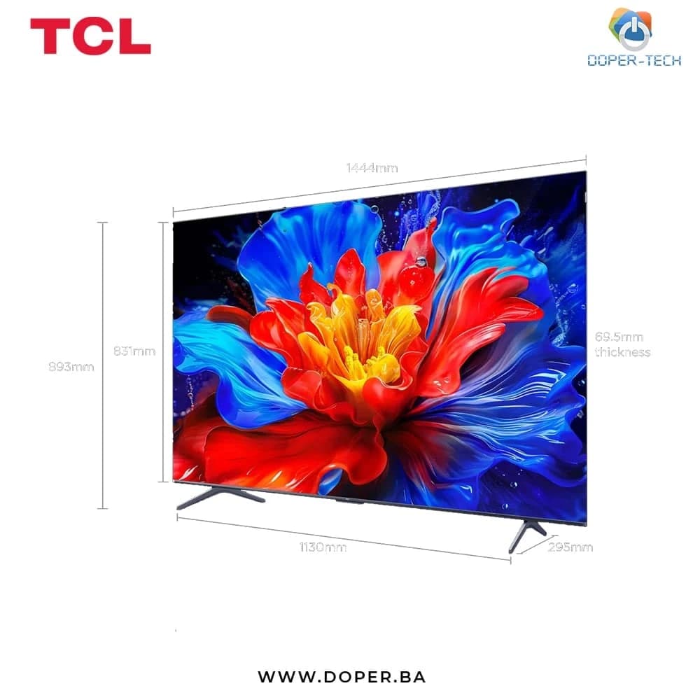 TV TCL 65P8K 65'' QLED 4K Google TV 144Hz