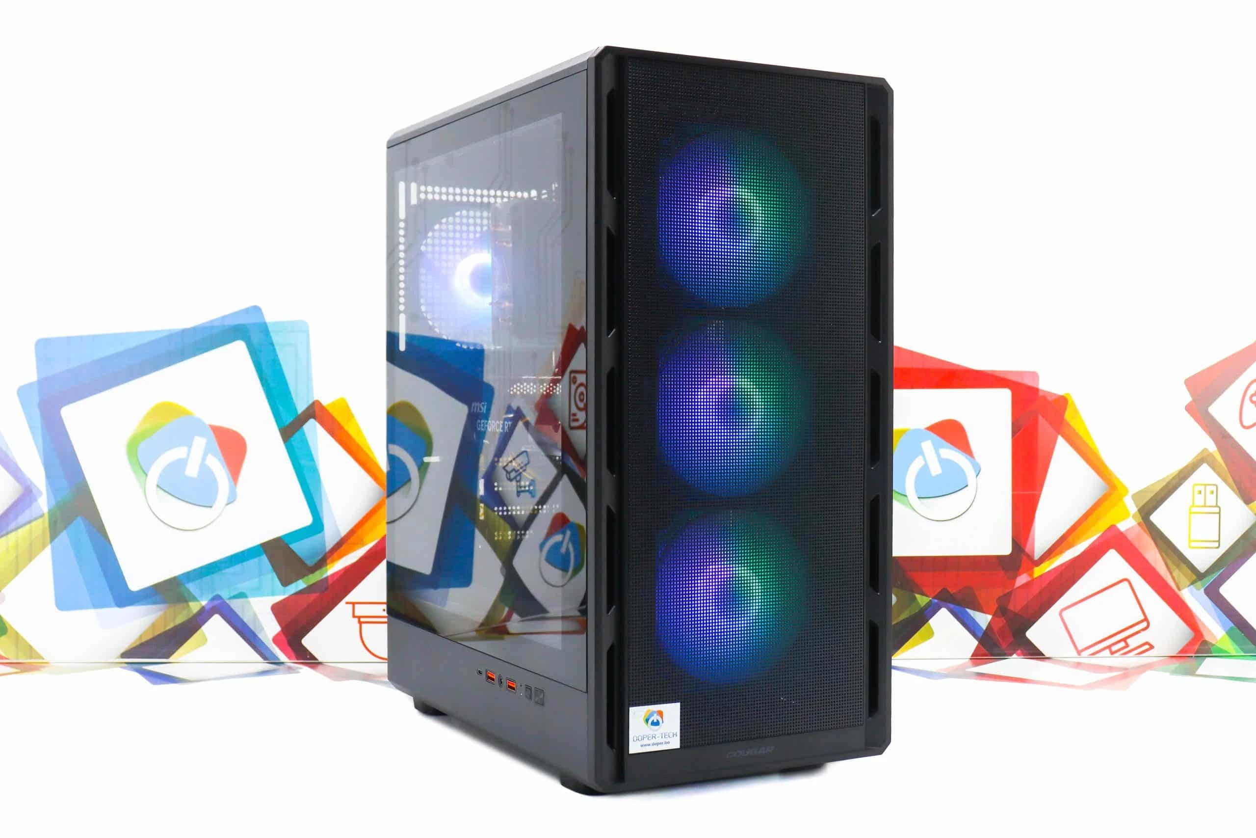 Gaming PC Airface Pure Pro-02 R5 5500 RTX 5050 480GB SSD 16GB DDR4