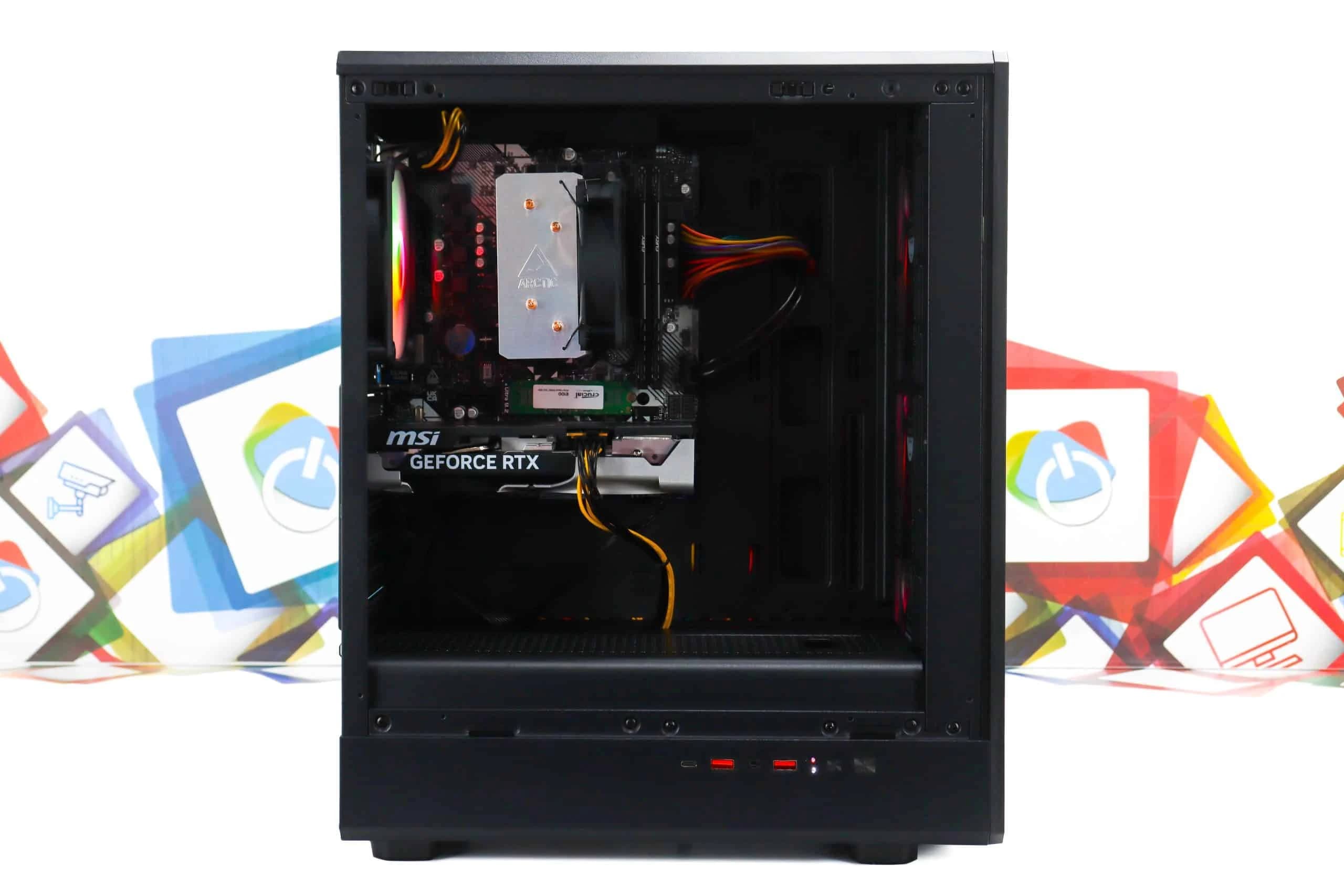 Gaming PC Airface Pure Pro-02 R5 5500 RTX 5050 480GB SSD 16GB DDR4
