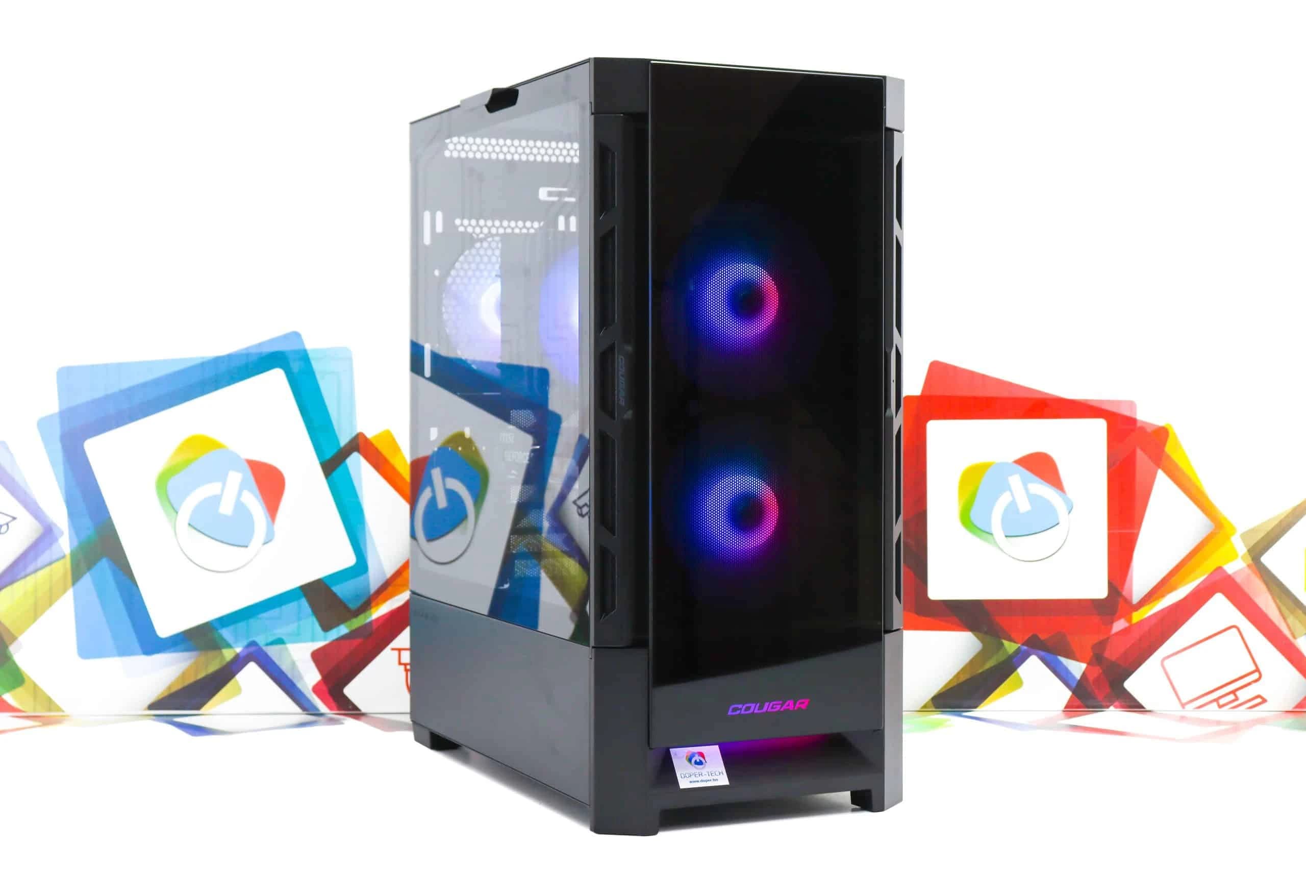 Gaming PC Cougar Duoface 27B R5 5600X RTX 5050 500GB SSD 16GB DDR4