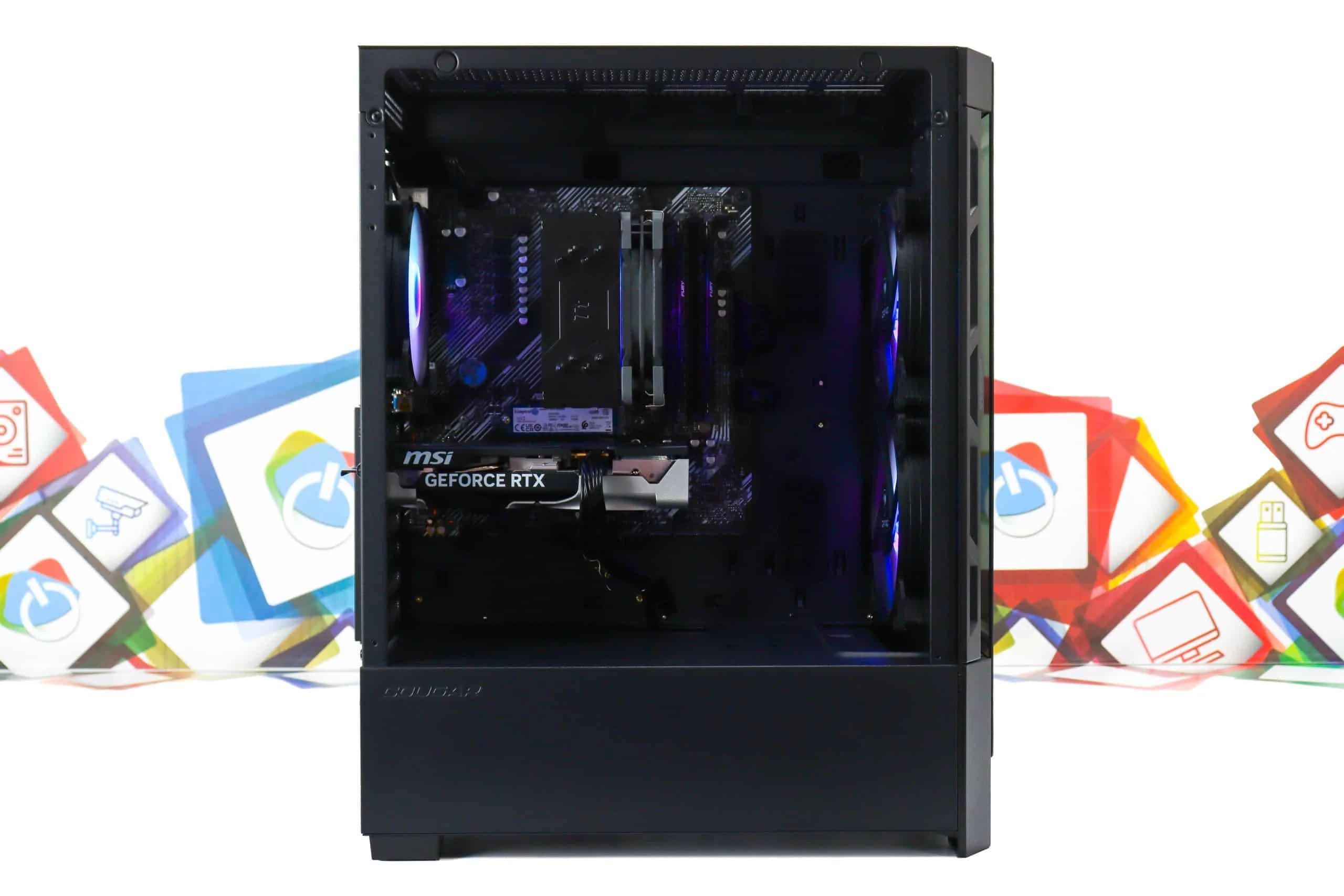 Gaming PC Cougar Duoface 27B R5 5600X RTX 5050 500GB SSD 16GB DDR4