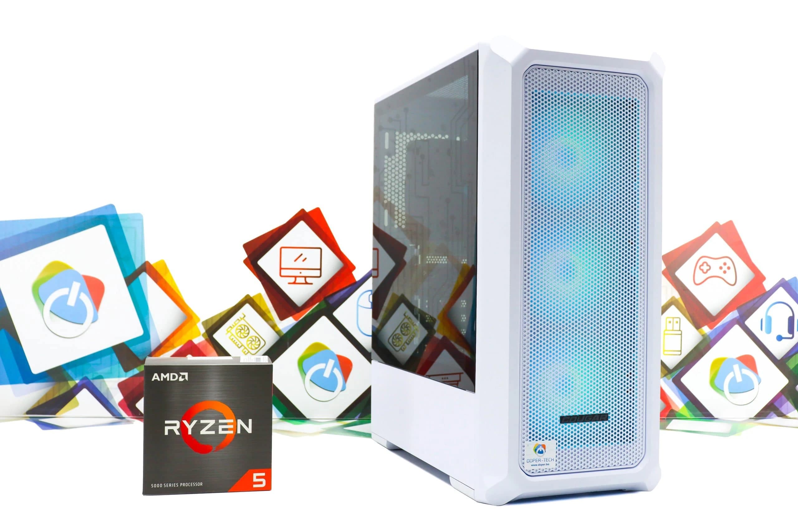Gaming PC Archon 2 Mesh-49W R5 5600X RTX 5060 500GB SSD 32GB DDR4
