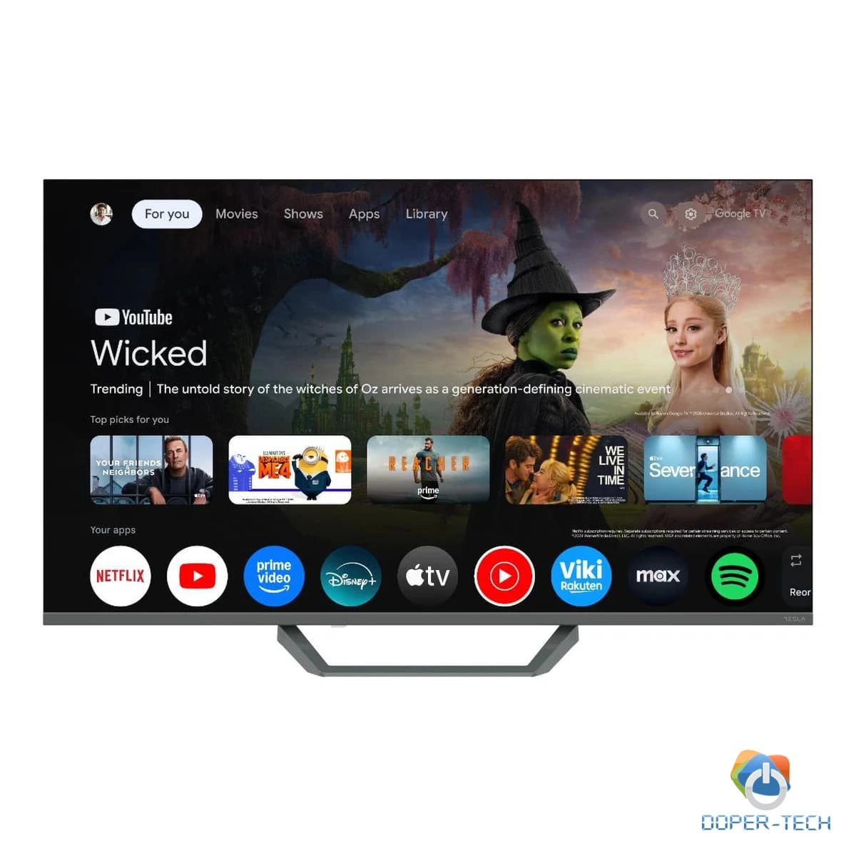 TV Tesla Q43E655GUS 43'' QLED 4K UHD Smart Google TV