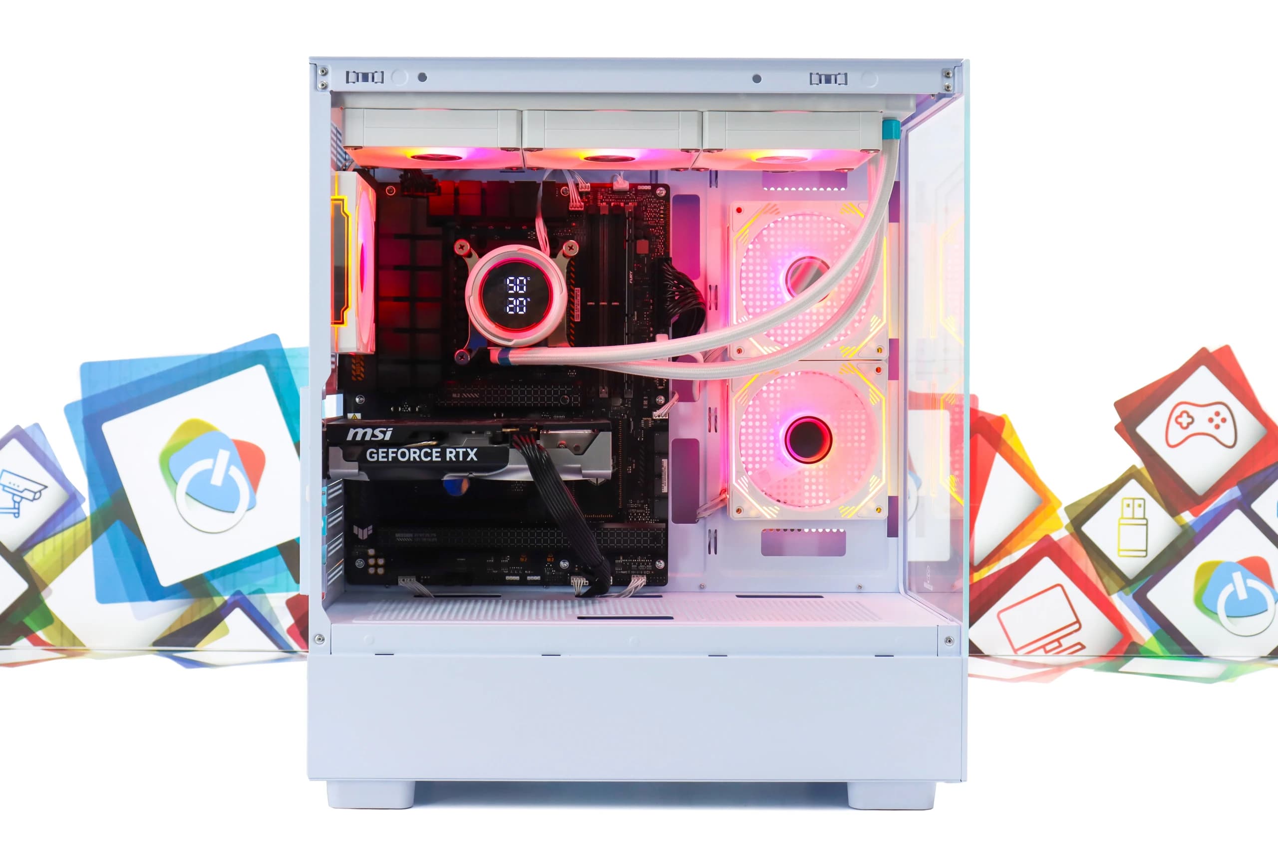 Cooler za kućište Snowman BM-CK120-WH-ARGB bijeli 120mm ARGB