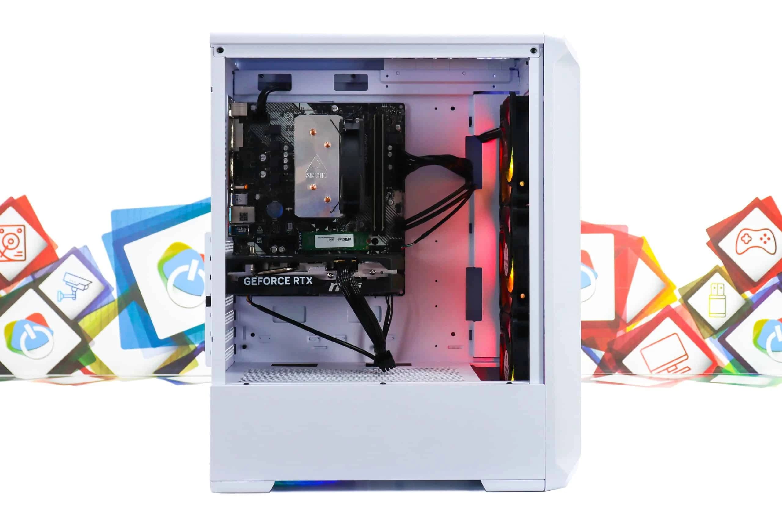 Gaming PC Archon 2 Mesh-54W R5 5600X RTX 5060 480GB SSD 16GB DDR4