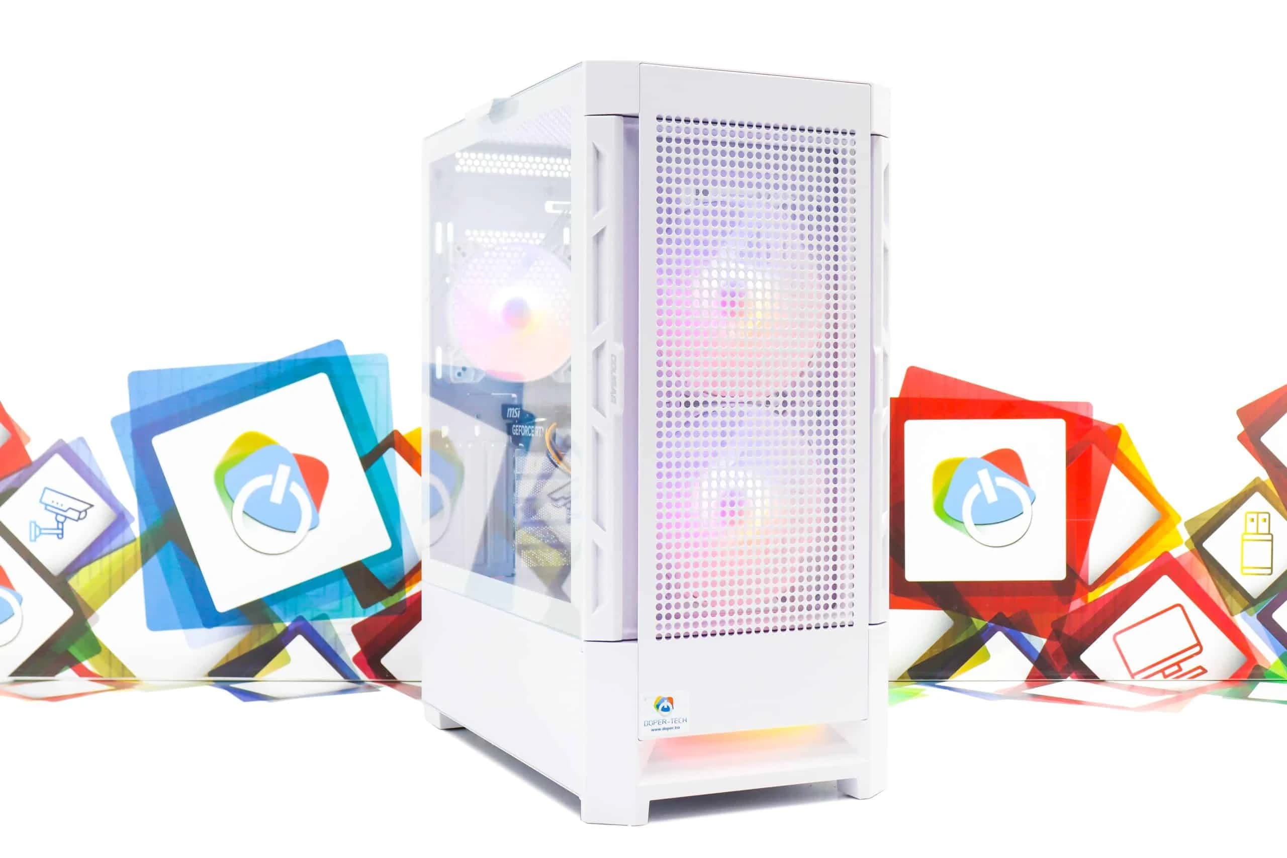 Gaming PC Airface W-07 i5-14400F RTX 5050 500GB SSD 16GB DDR4