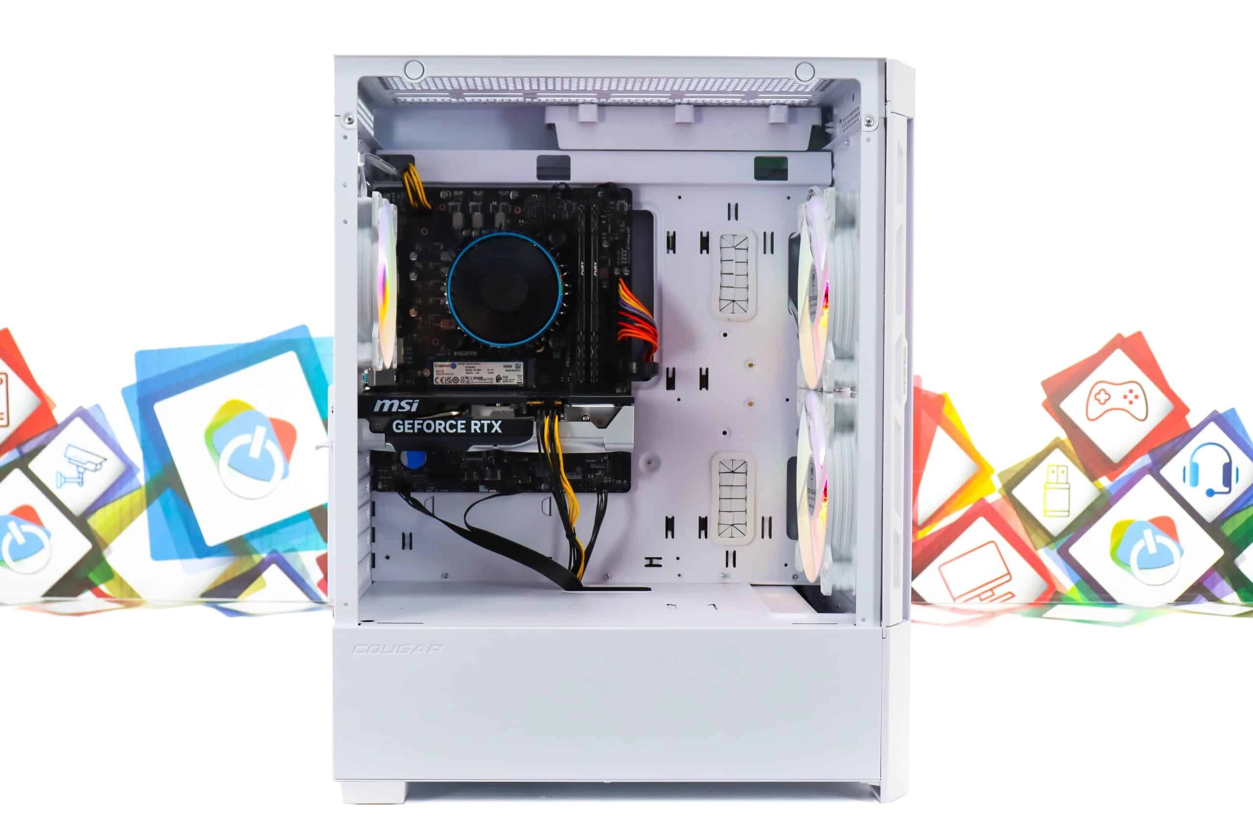 Gaming PC Airface W-07 i5-14400F RTX 5050 500GB SSD 16GB DDR4