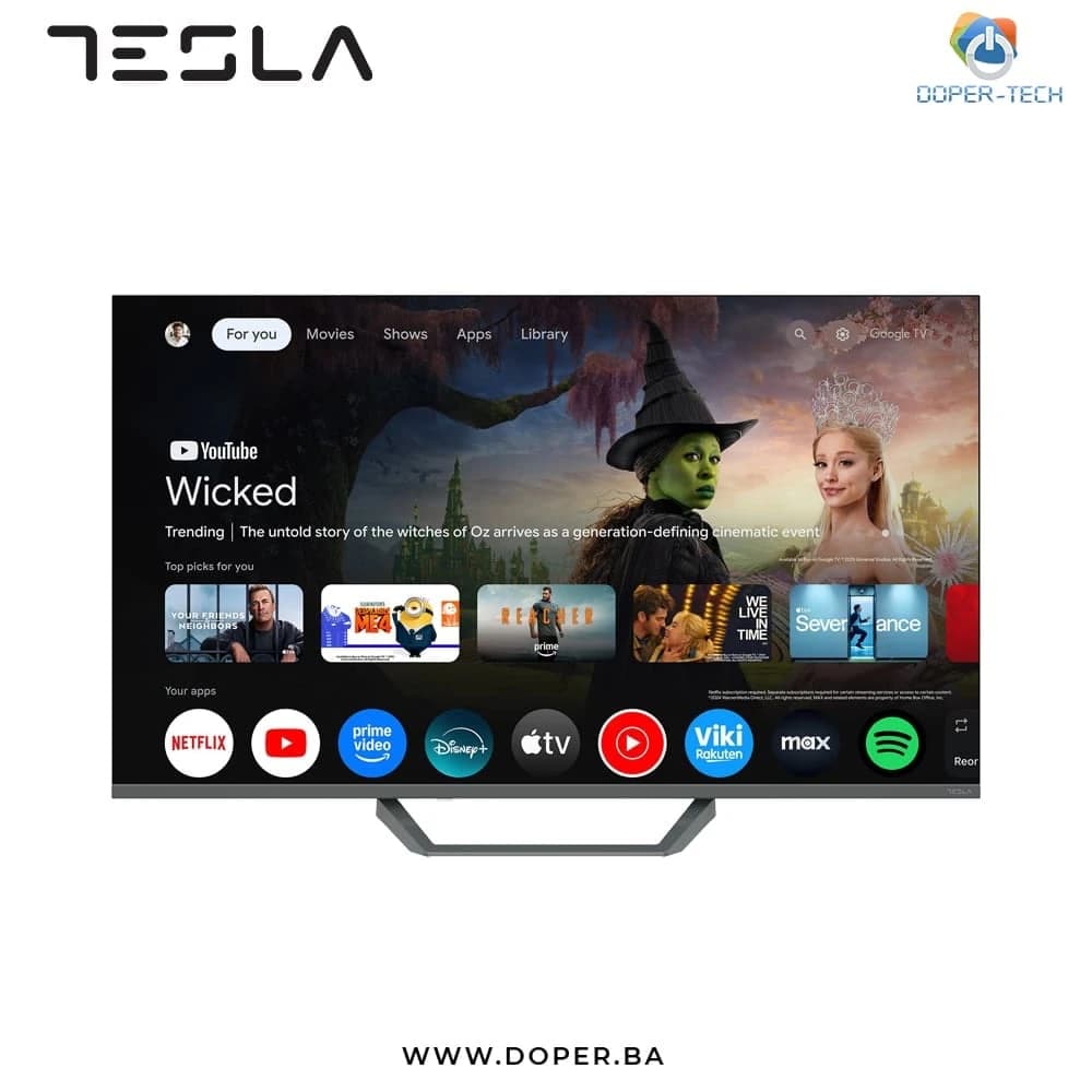 TV Tesla Q43E655GUS 43'' QLED 4K UHD Smart Google TV