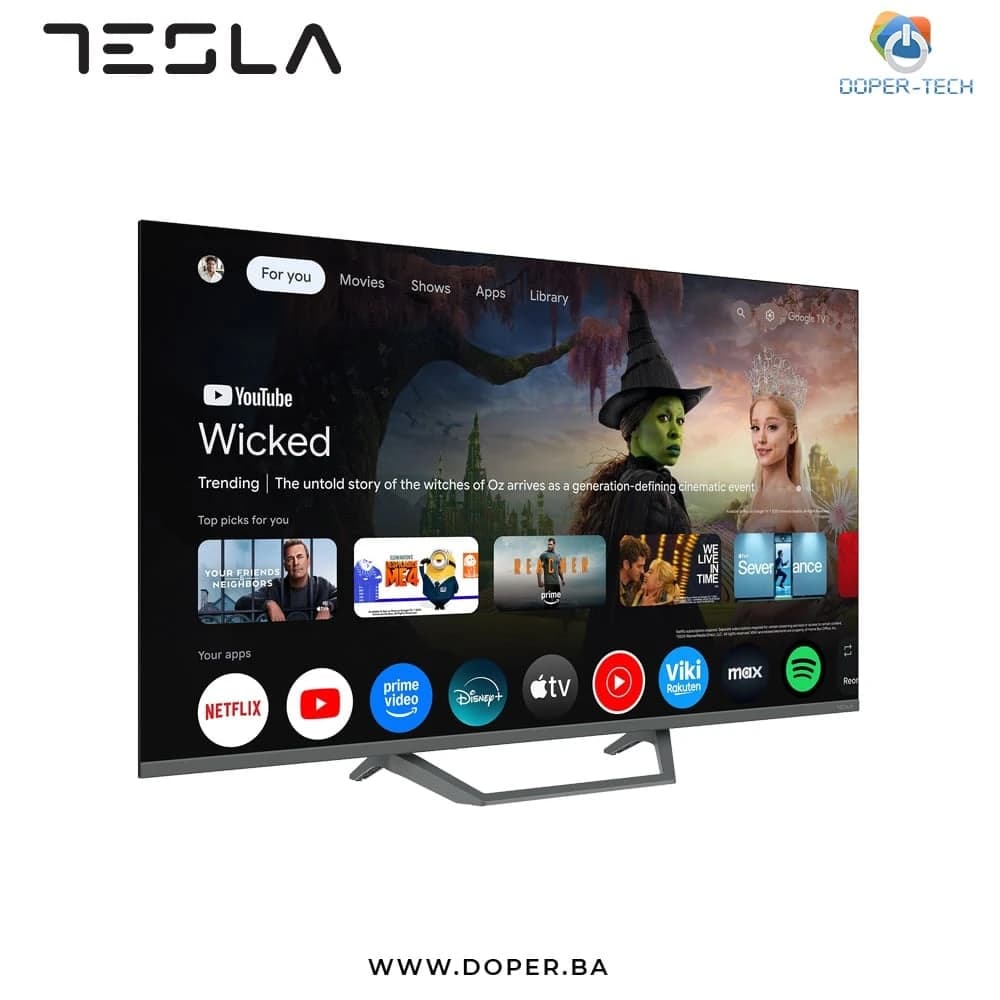 TV Tesla Q43E655GUS 43'' QLED 4K UHD Smart Google TV