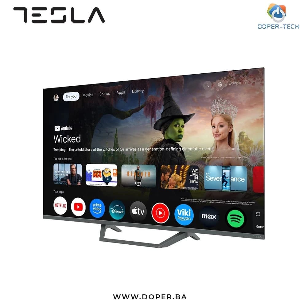 TV Tesla Q43E655GUS 43'' QLED 4K UHD Smart Google TV