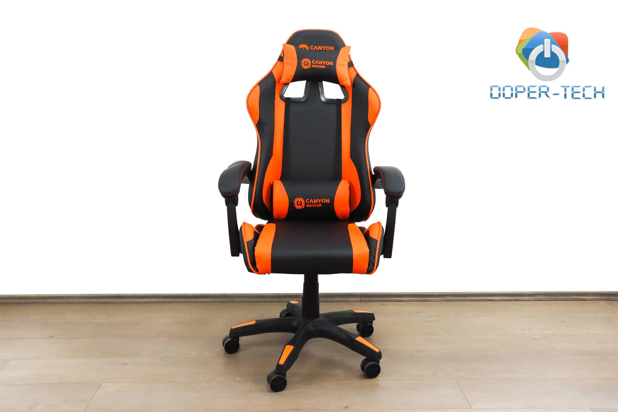 Gaming stolica Canyon Core SGCH2 crno-narandžasta jastuci za glavu i leđa