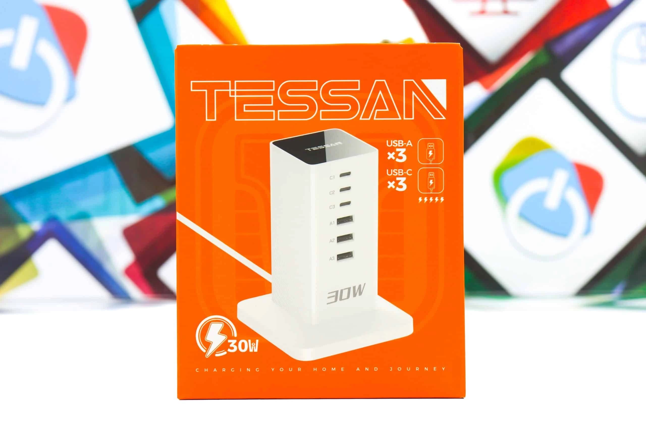 Punjačka stanica Tessan TS-CS04 3x USB-C + 3x USB-A 30W