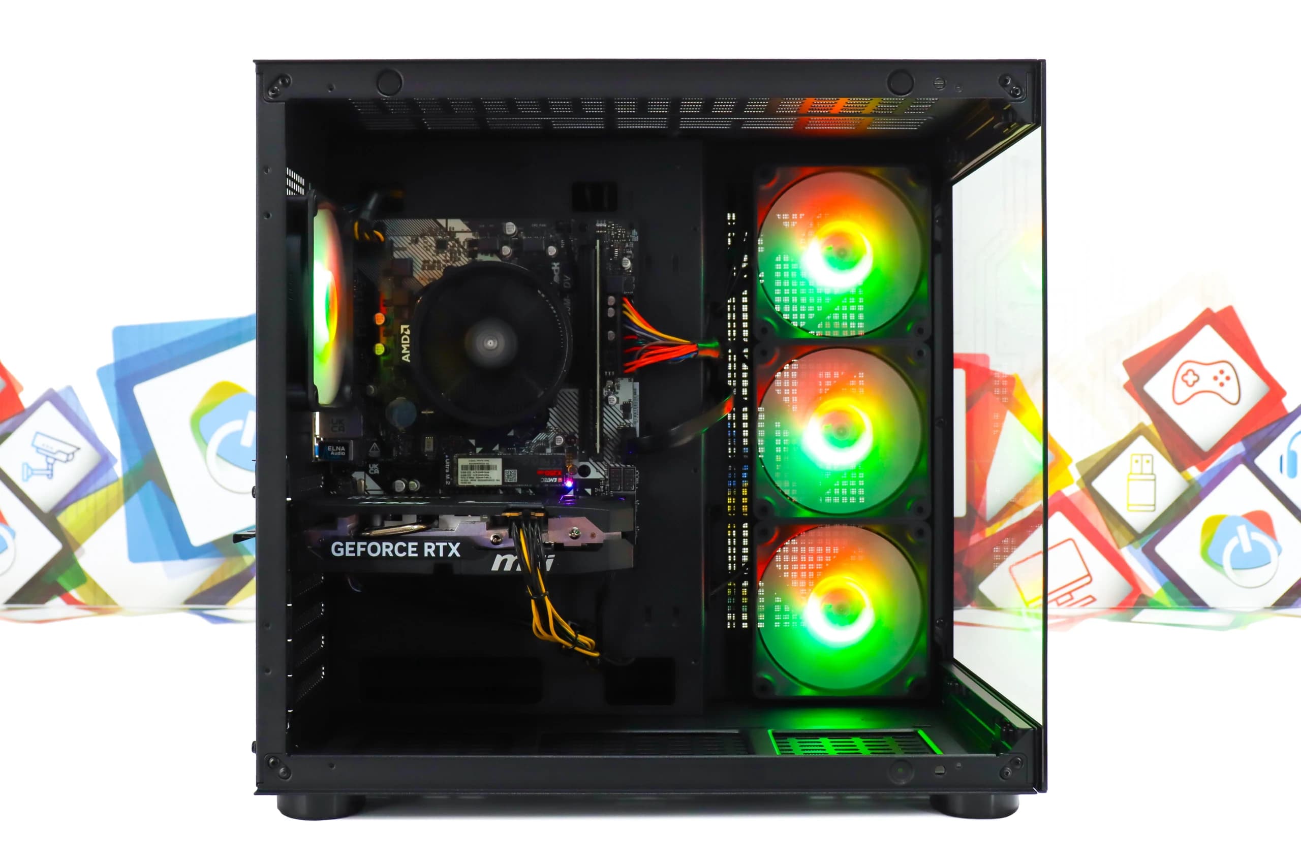 Gaming PC Cougar FV150-05 R5 5600X RTX 5060 240GB SSD 8GB DDR4