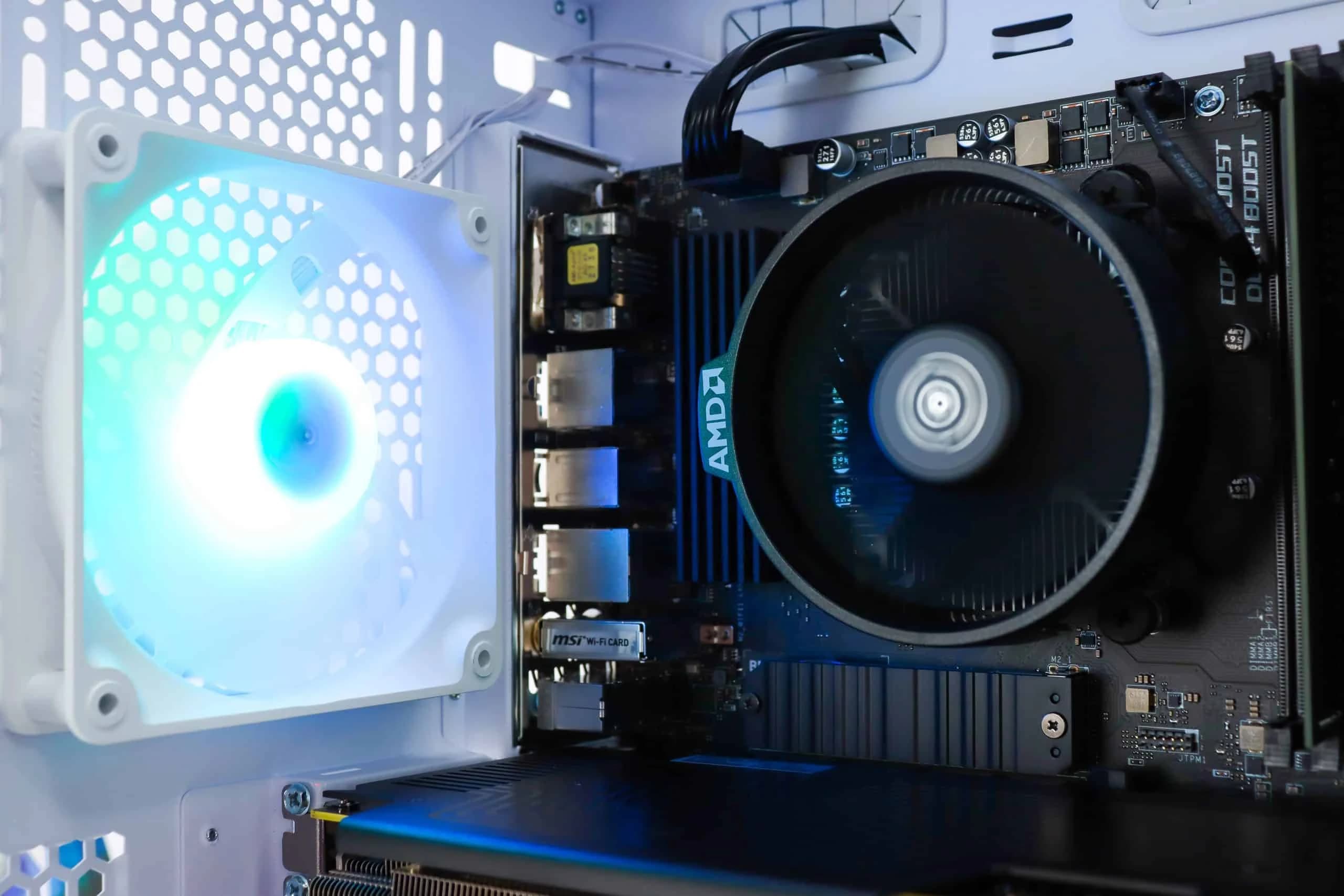 Gaming PC AirFace Eco-03W R5 5600X RX 9070 XT 500GB SSD 16GB DDR4
