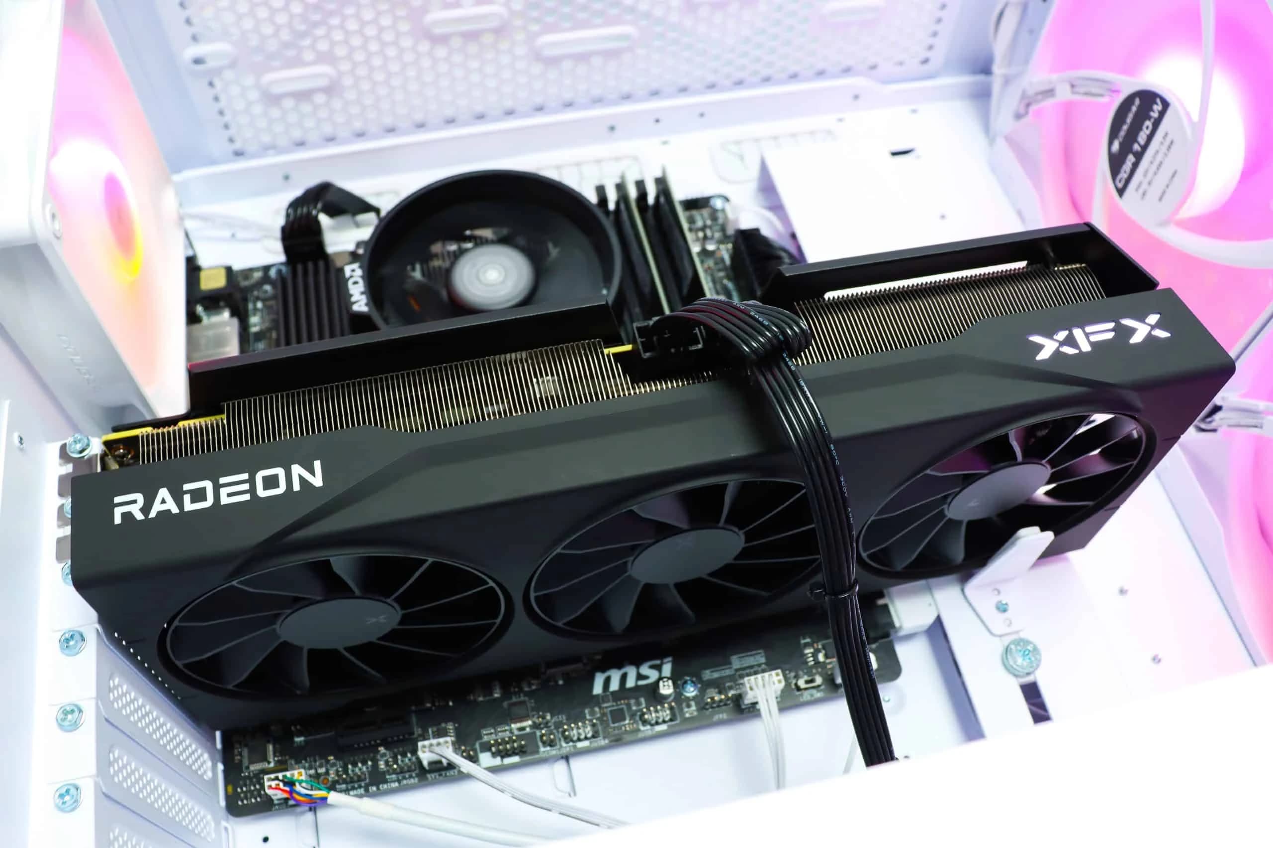 Gaming PC AirFace Eco-03W R5 5600X RX 9070 XT 500GB SSD 16GB DDR4