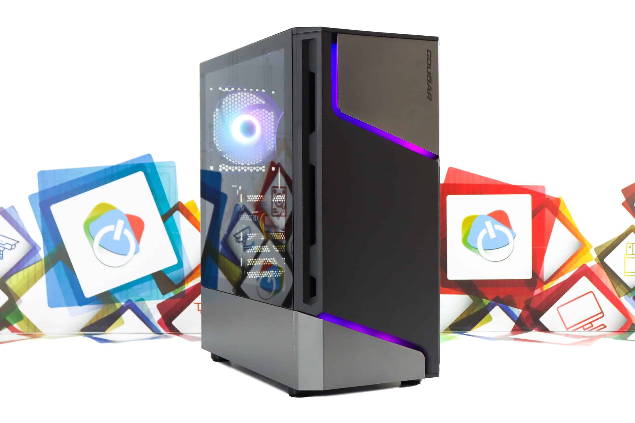 Gaming PC Cougar MX360-16 R5 3600 RTX 5050 256GB SSD 8GB DDR4