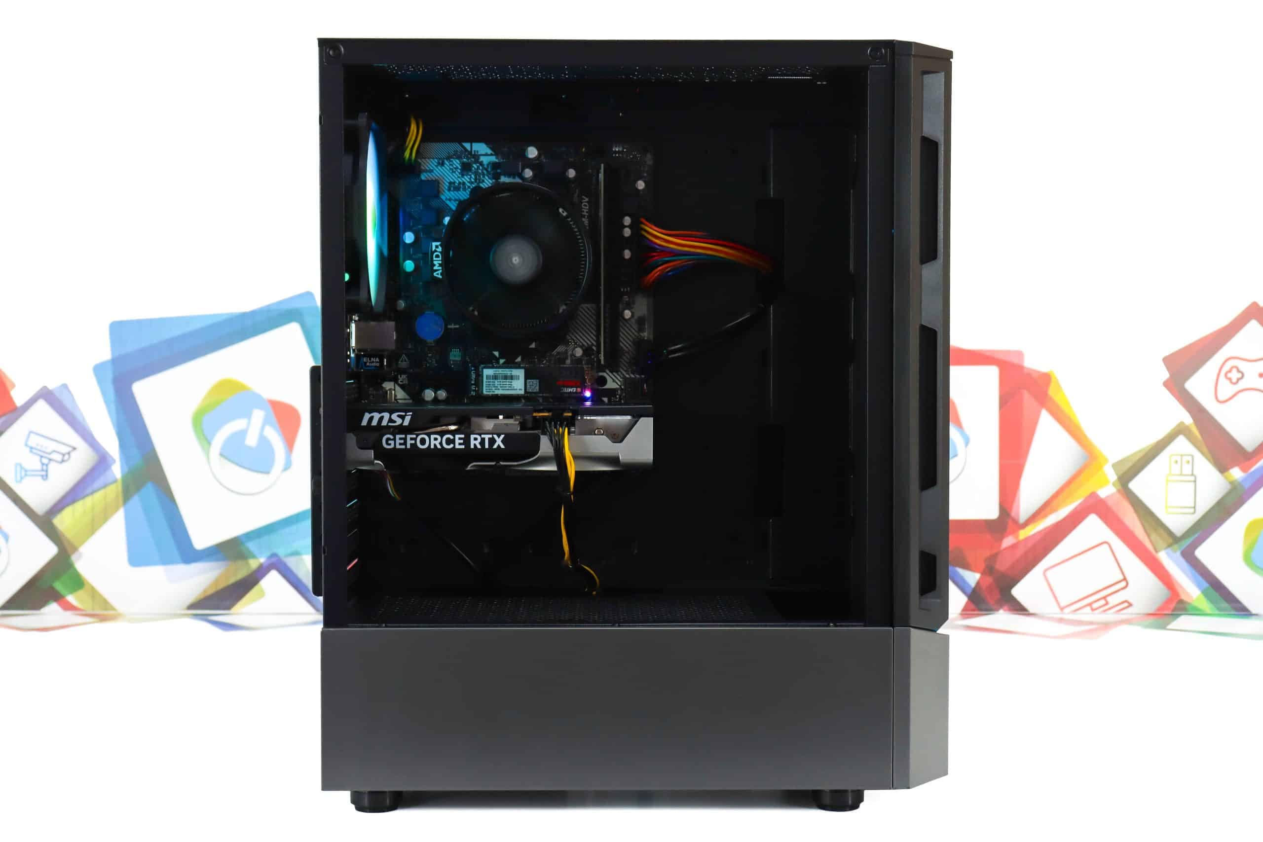 Gaming PC Cougar MX360-16 R5 3600 RTX 5050 256GB SSD 8GB DDR4