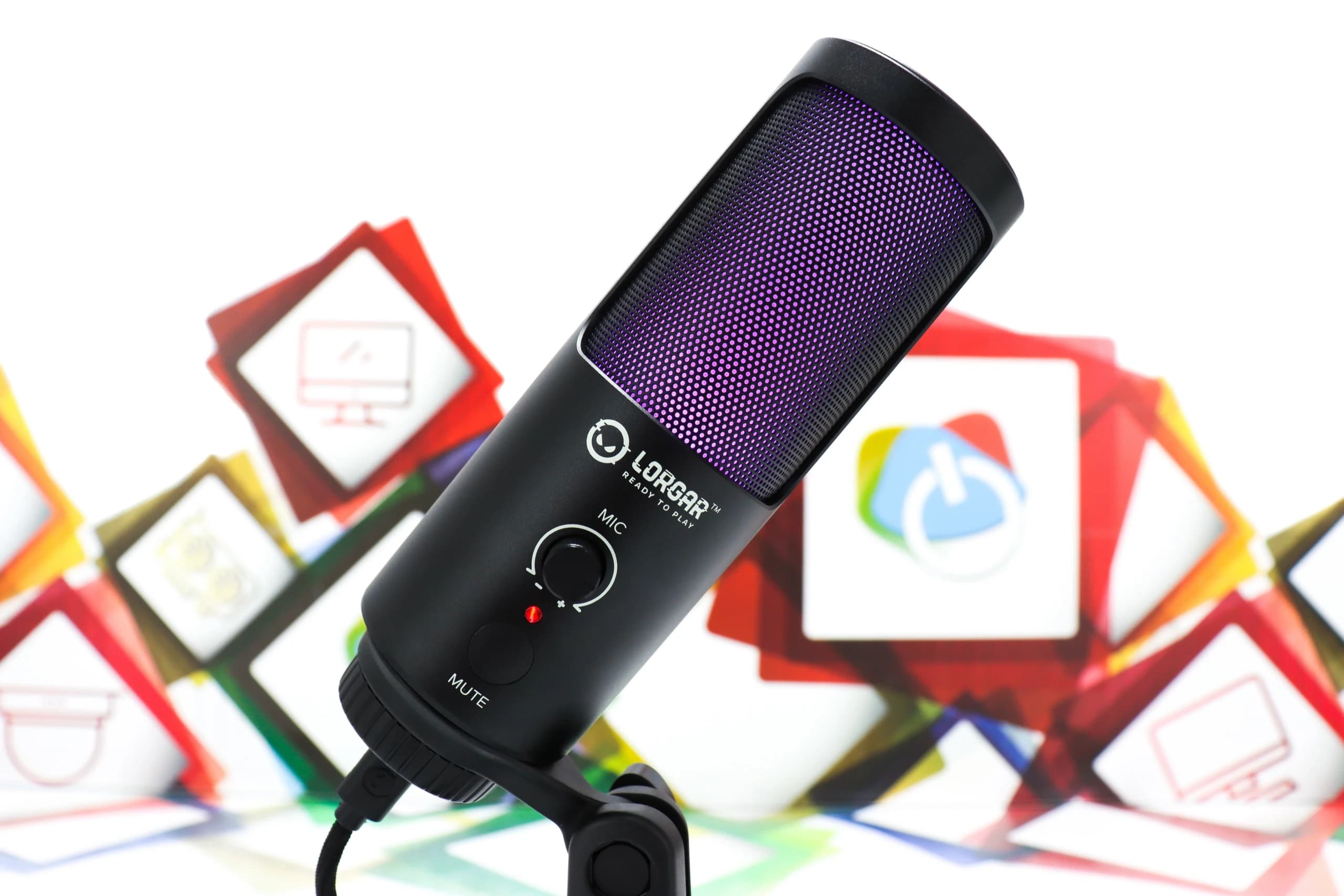 Gaming / Streaming mikrofon Lorgar PRO SMP40 crni