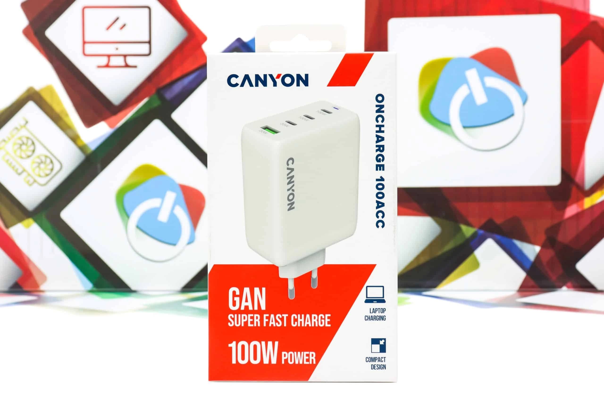 Kućni punjač Canyon OnCharge CUW100ACC 100W USB-C bijeli