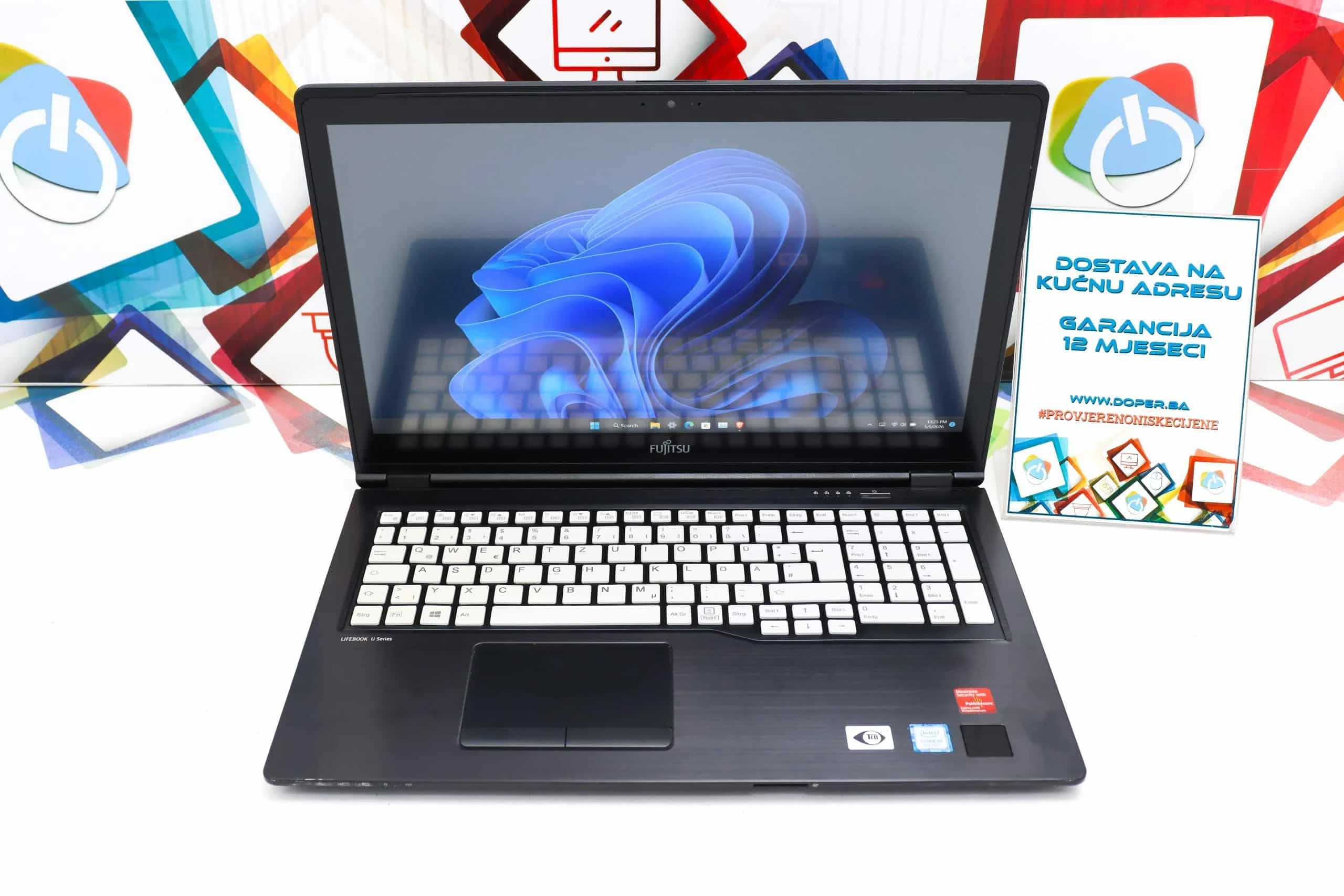 Laptop Fujitsu LifeBook U758 i5-8365u 256GB SSD 8GB DDR4 15,6" Touchscreen